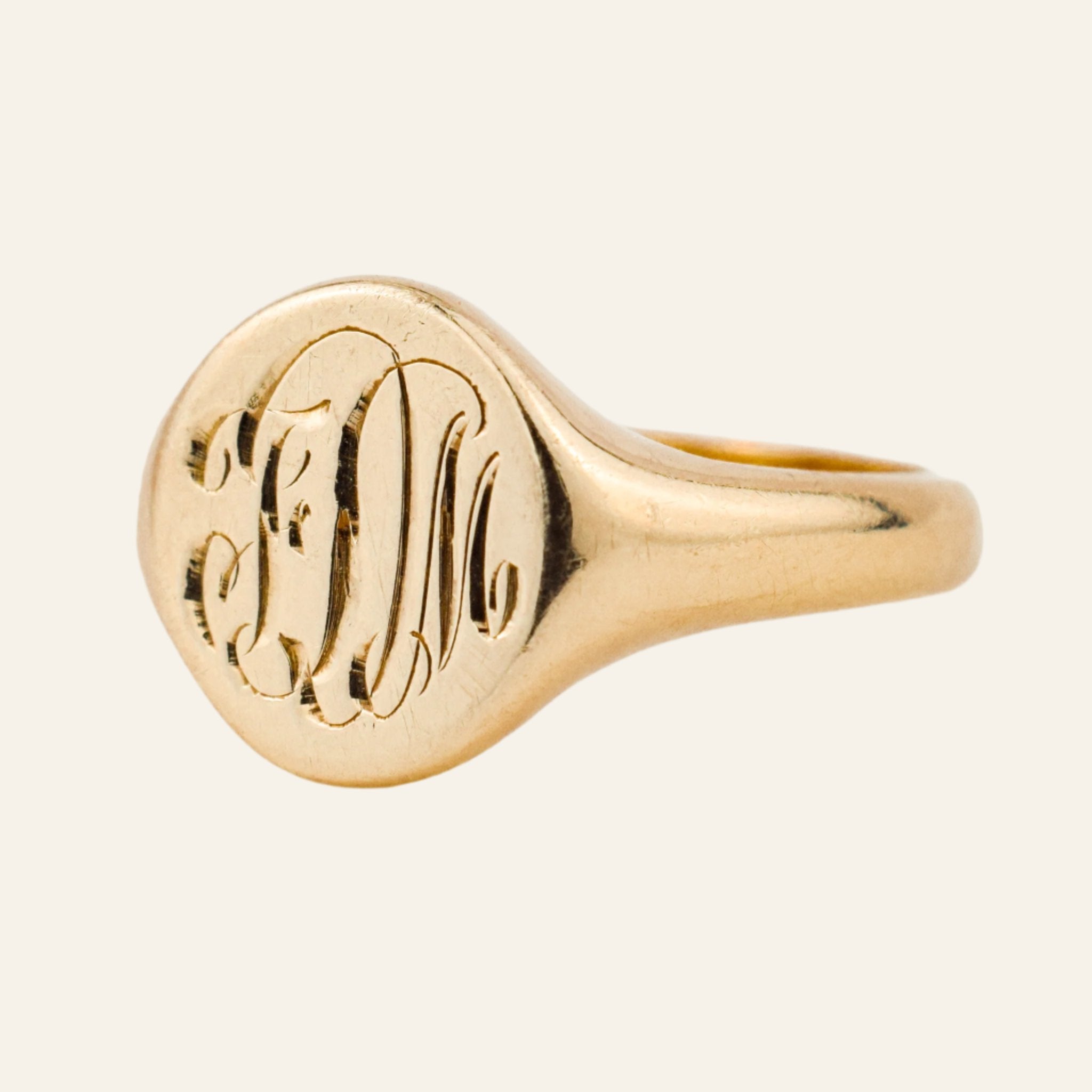 'FM' Signet Ring