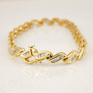 7.5" Baguette Diamond Bracelet