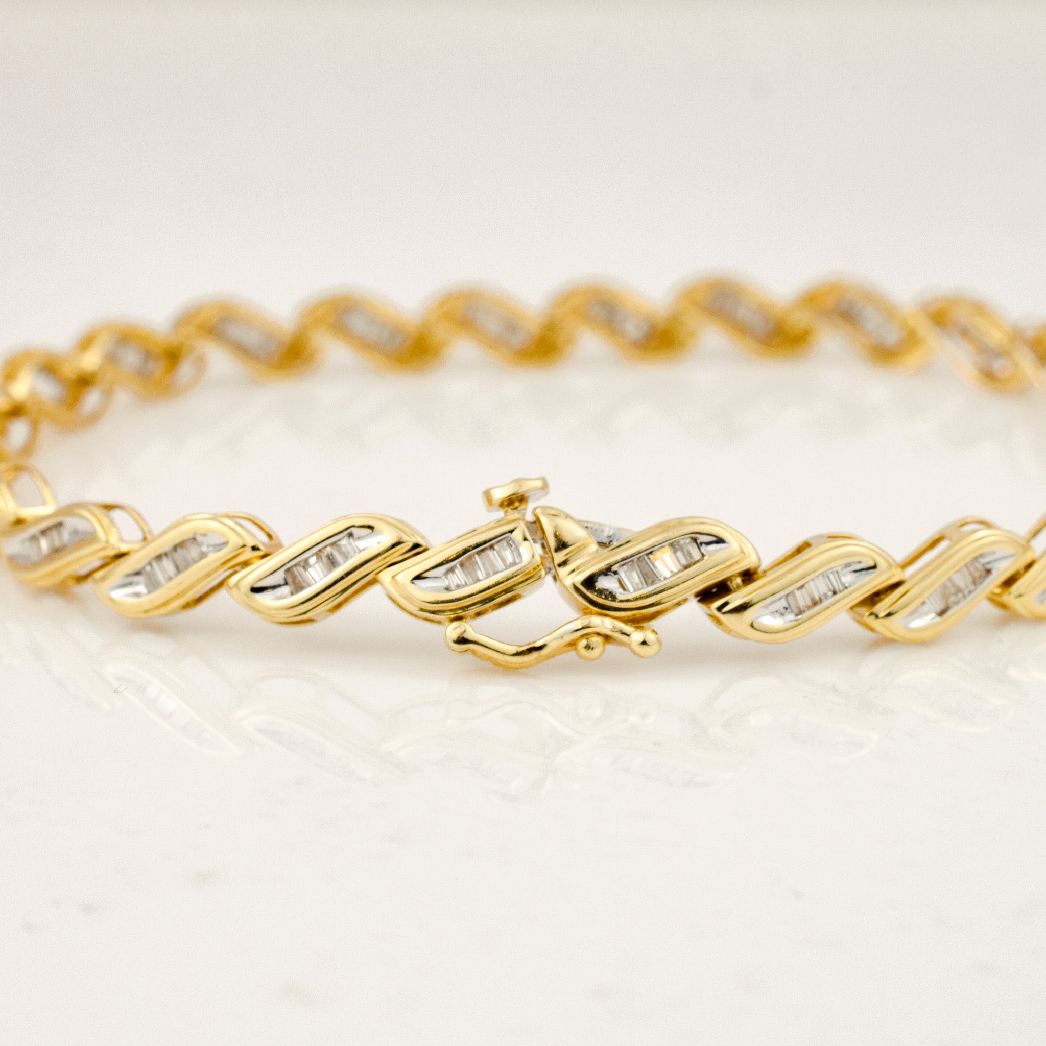 7.5" Baguette Diamond Bracelet