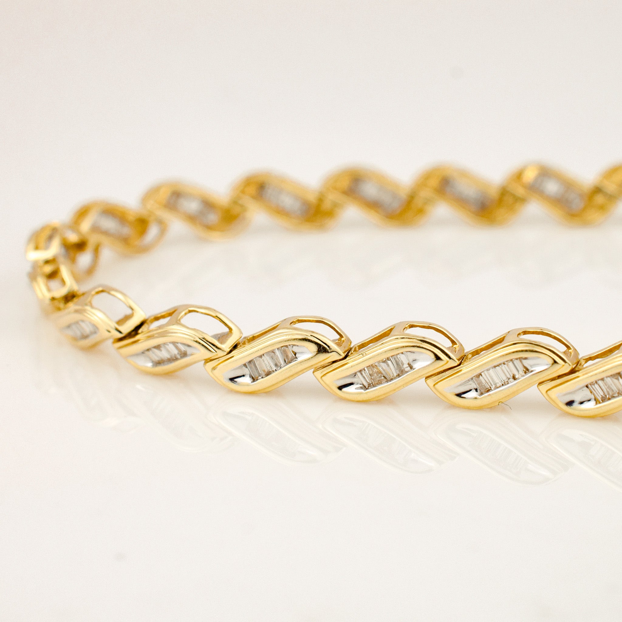 7.5" Baguette Diamond Bracelet