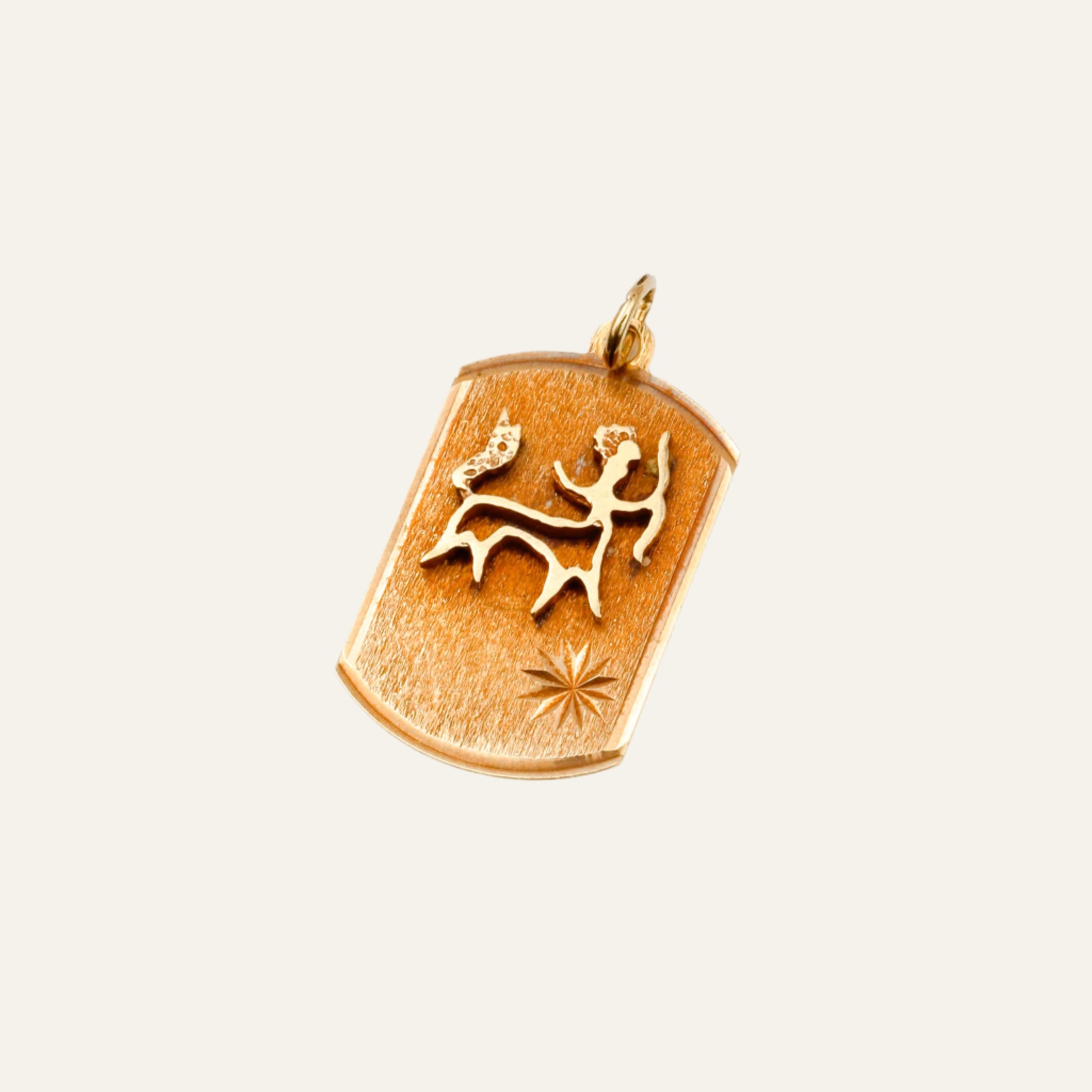 Sagittarius Dog Tag Charm