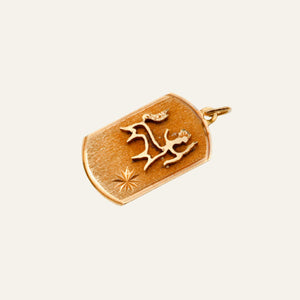 Sagittarius Dog Tag Charm