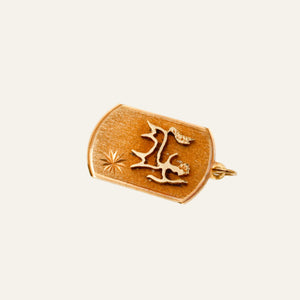 Sagittarius Dog Tag Charm