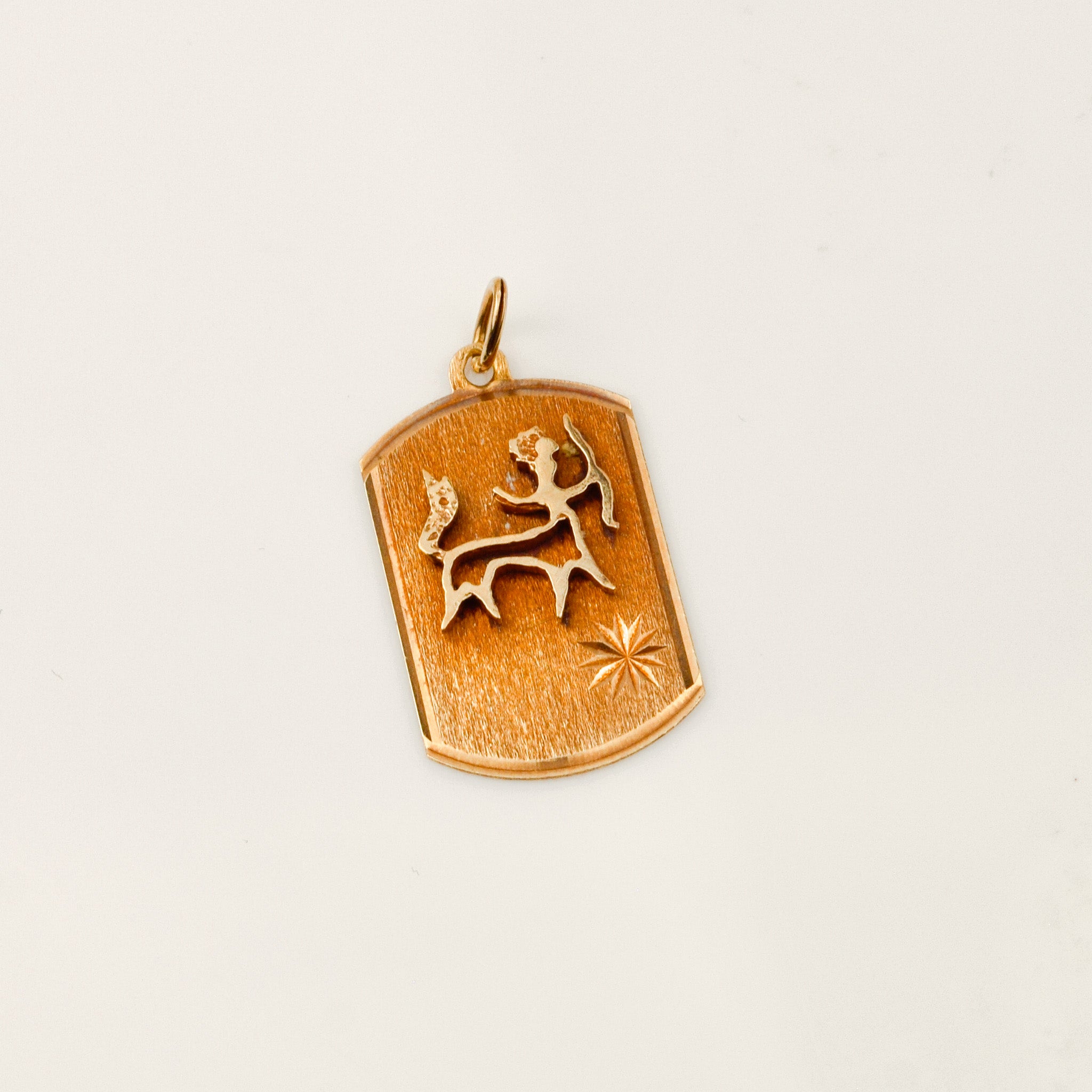 Sagittarius Dog Tag Charm