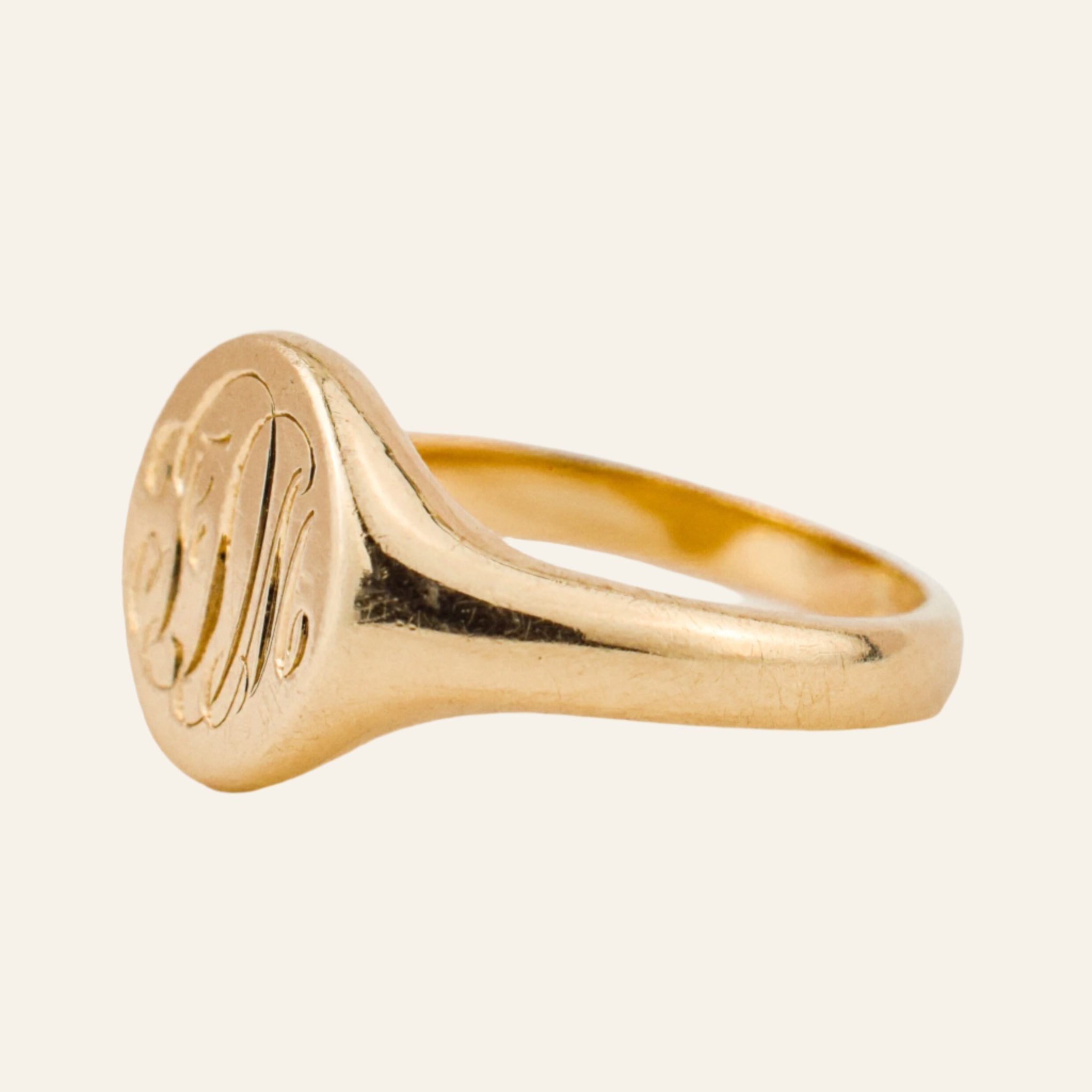 'FM' Signet Ring