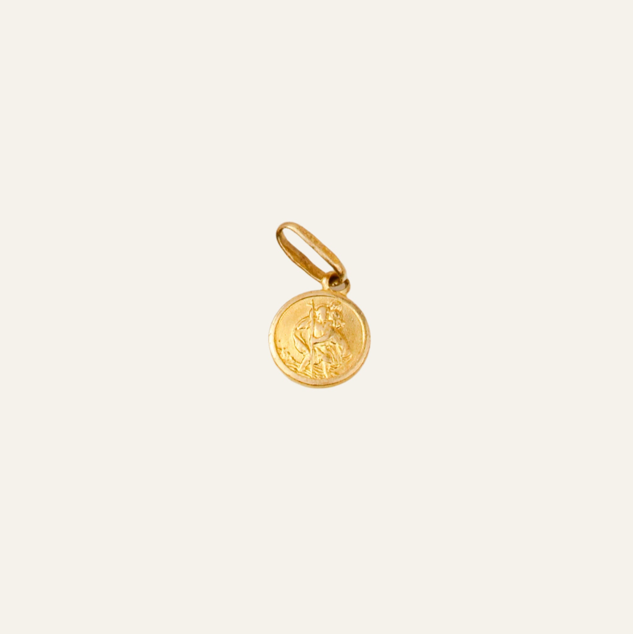 Tiny Saint Christopher Charm