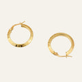 20.5 mm Greek Key Hoop Earrings