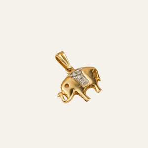 Diamond Elephant Charm