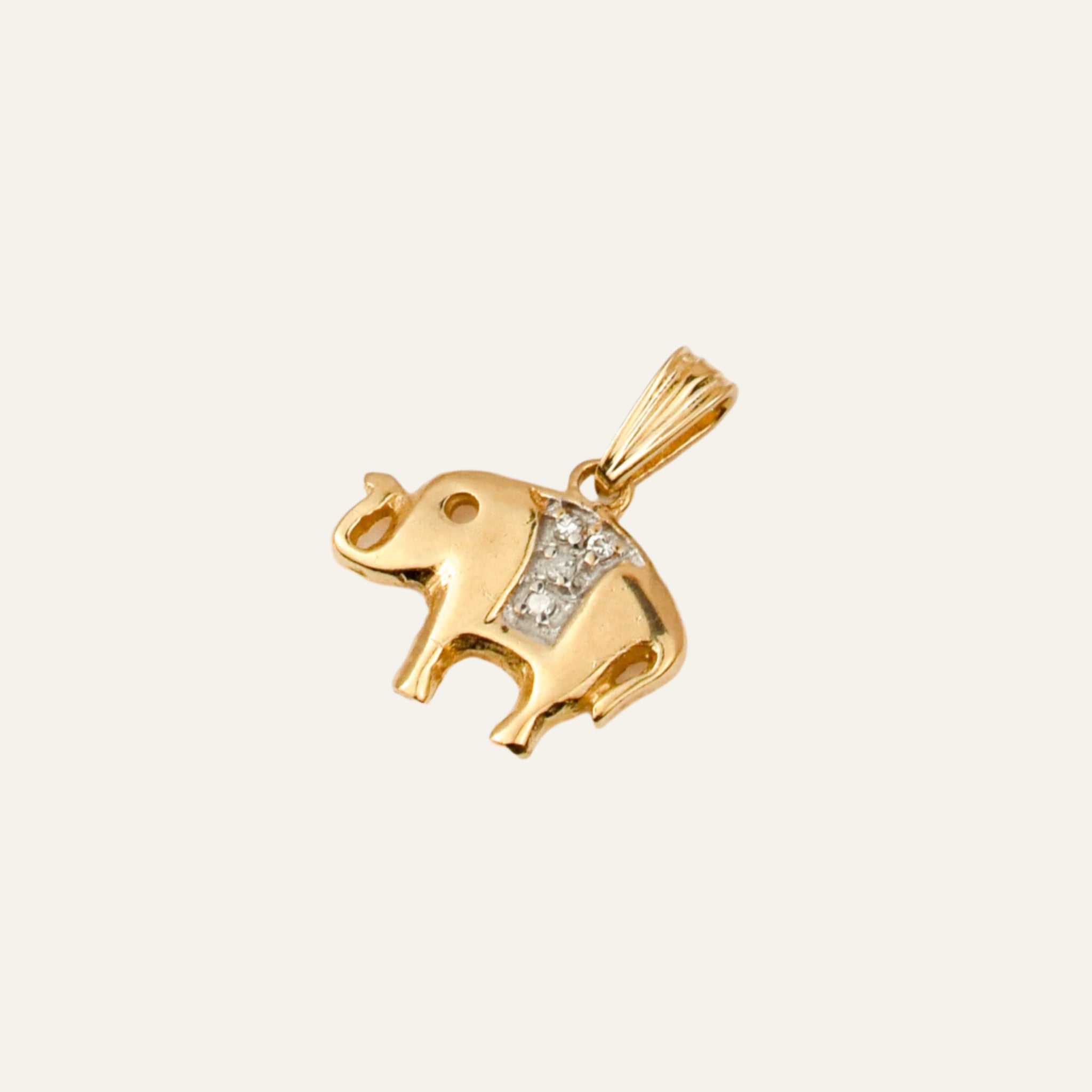 Diamond Elephant Charm