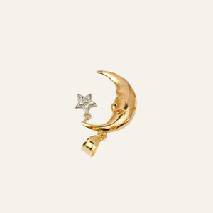 Crescent Moon and Star Charm