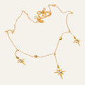 16" Dangling Star Chain Necklace