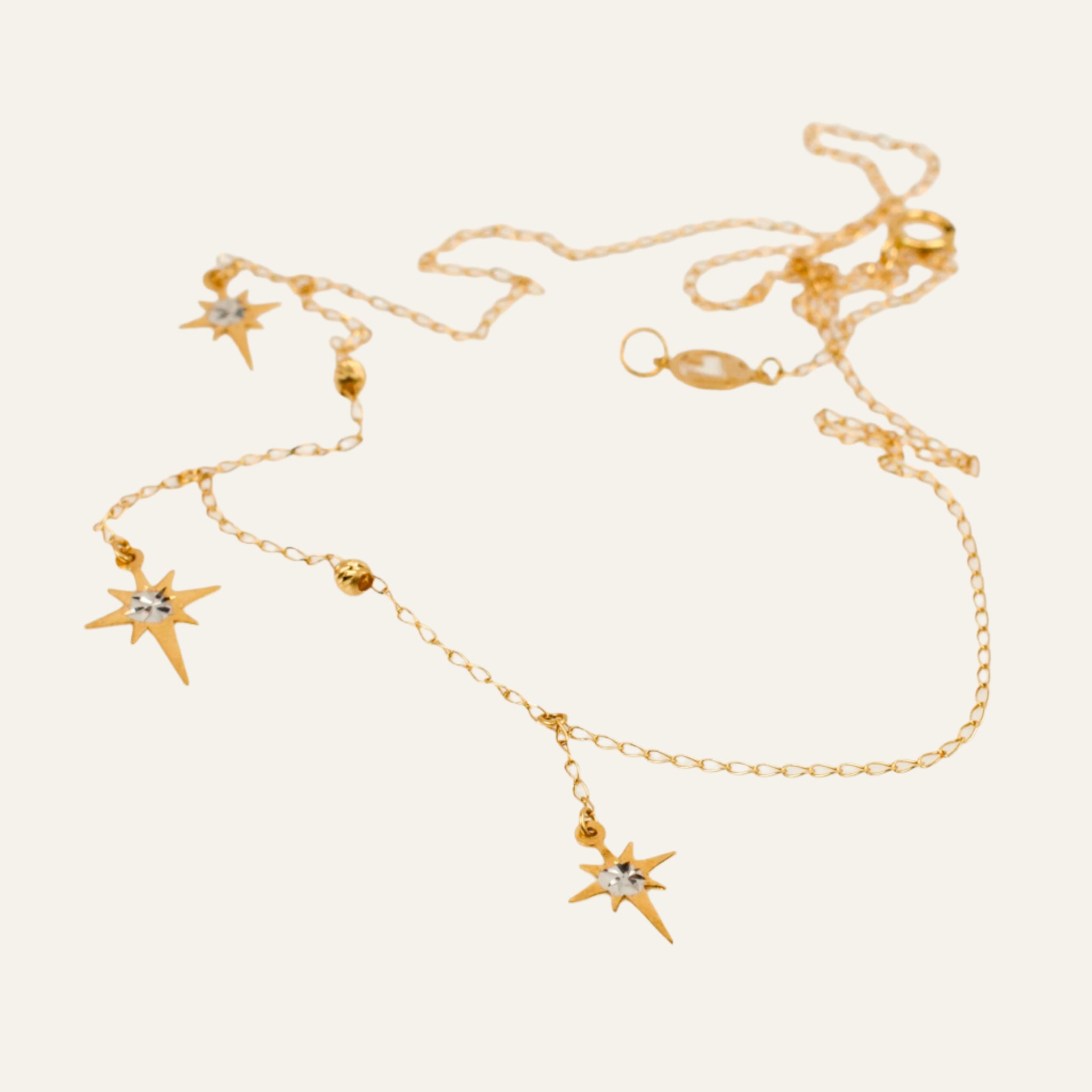 16" Dangling Star Chain Necklace