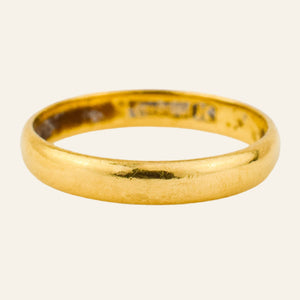 antique 3.3mm 22k Band wedding band