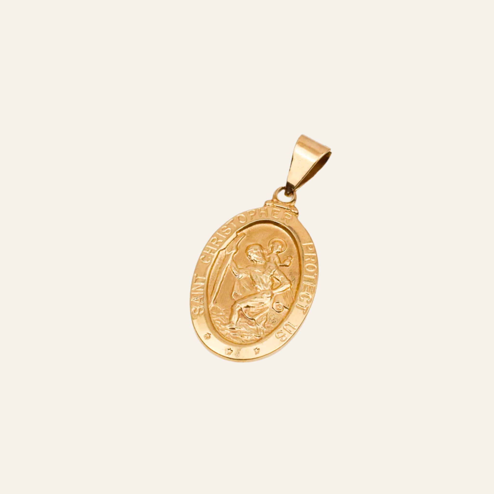 Saint Christopher Oval Pendant