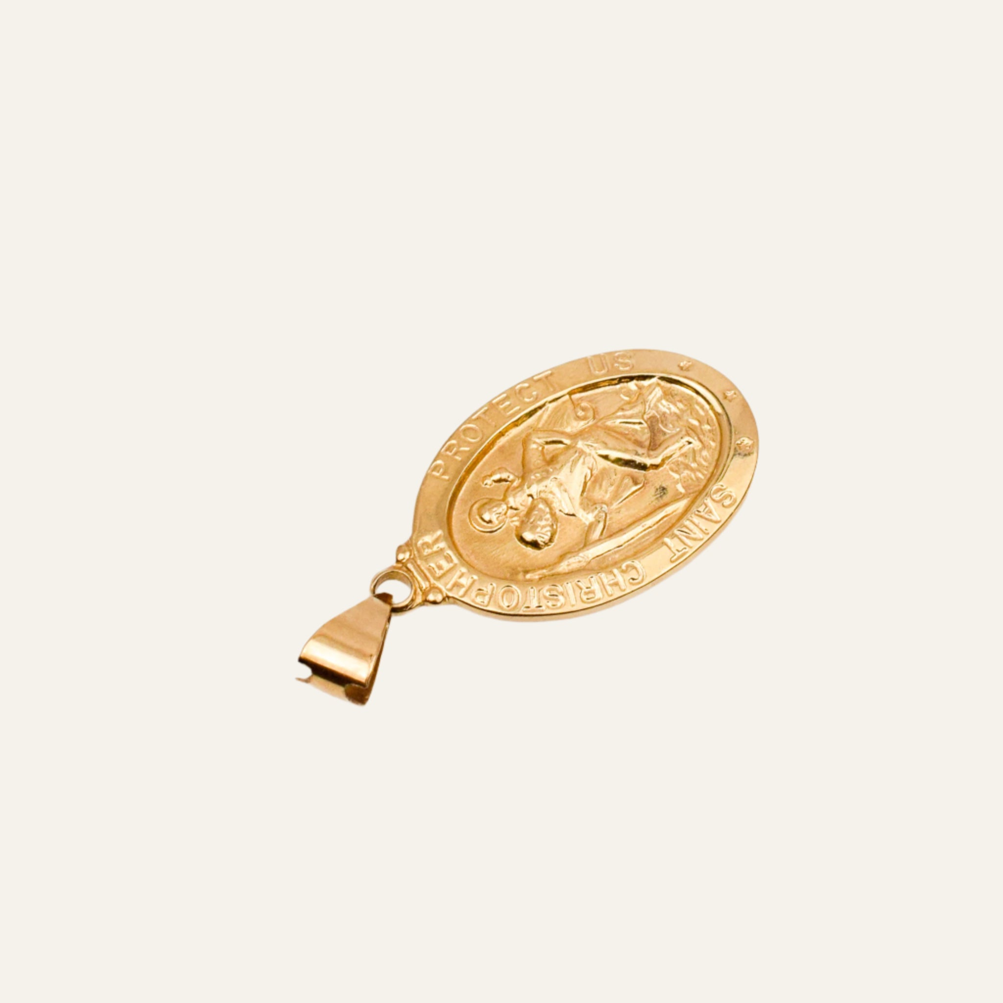 Saint Christopher Oval Pendant