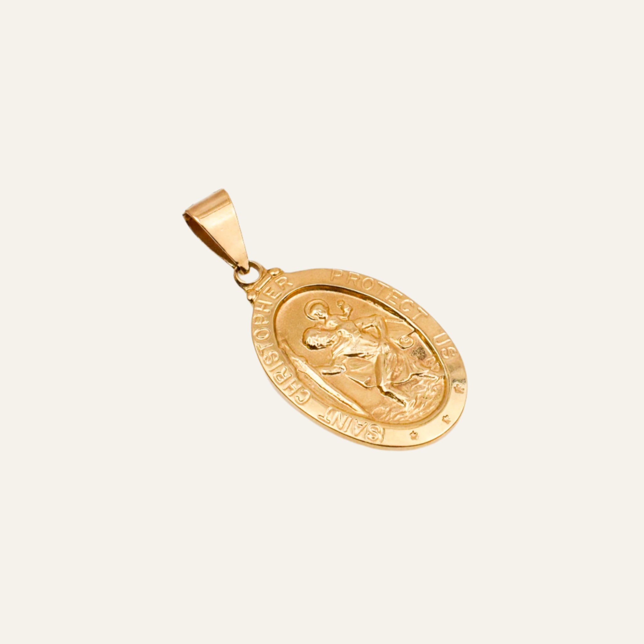 Saint Christopher Oval Pendant