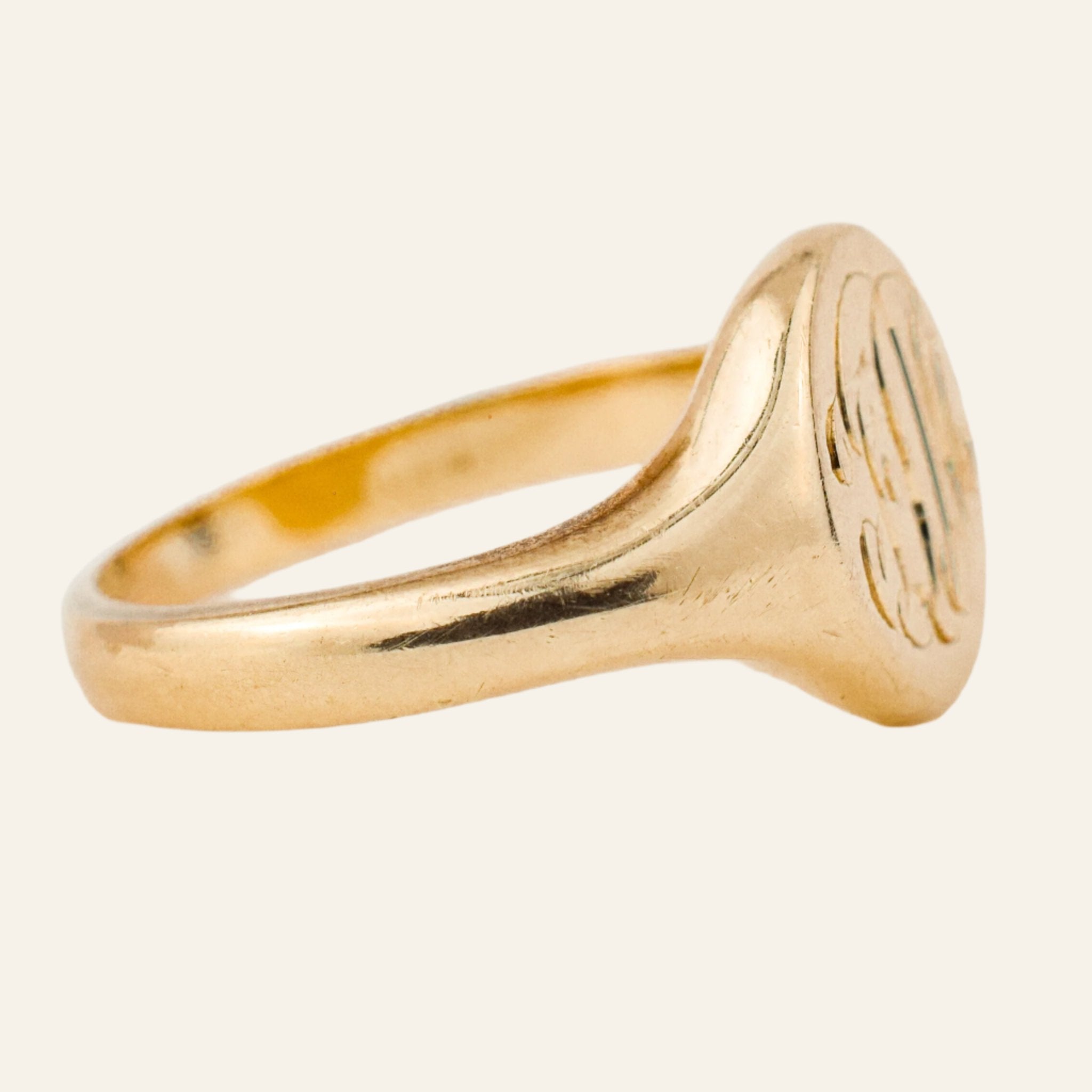 'FM' Signet Ring