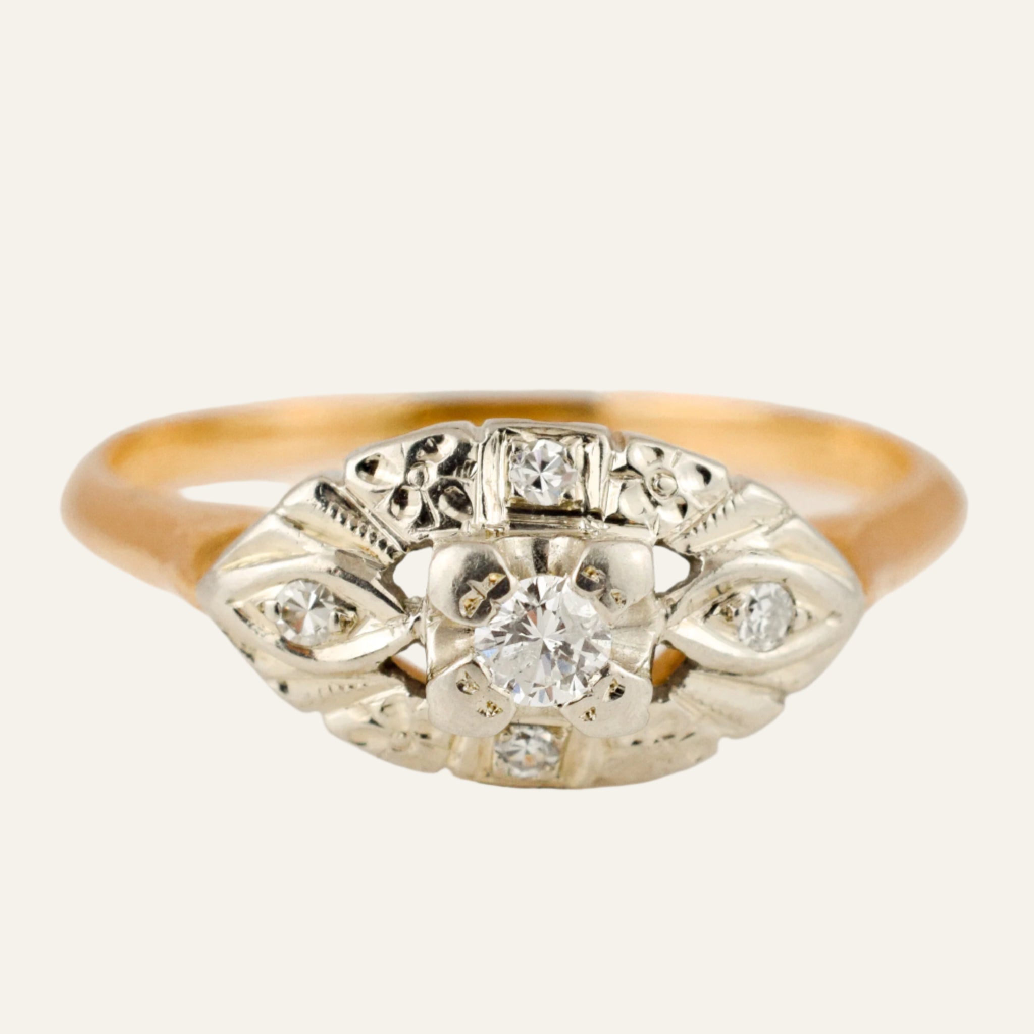 Antique Diamond Boat Ring