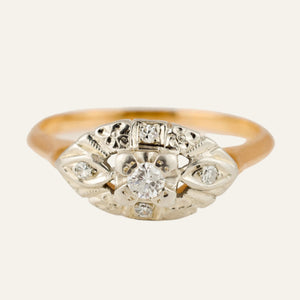 Antique Diamond Boat Ring