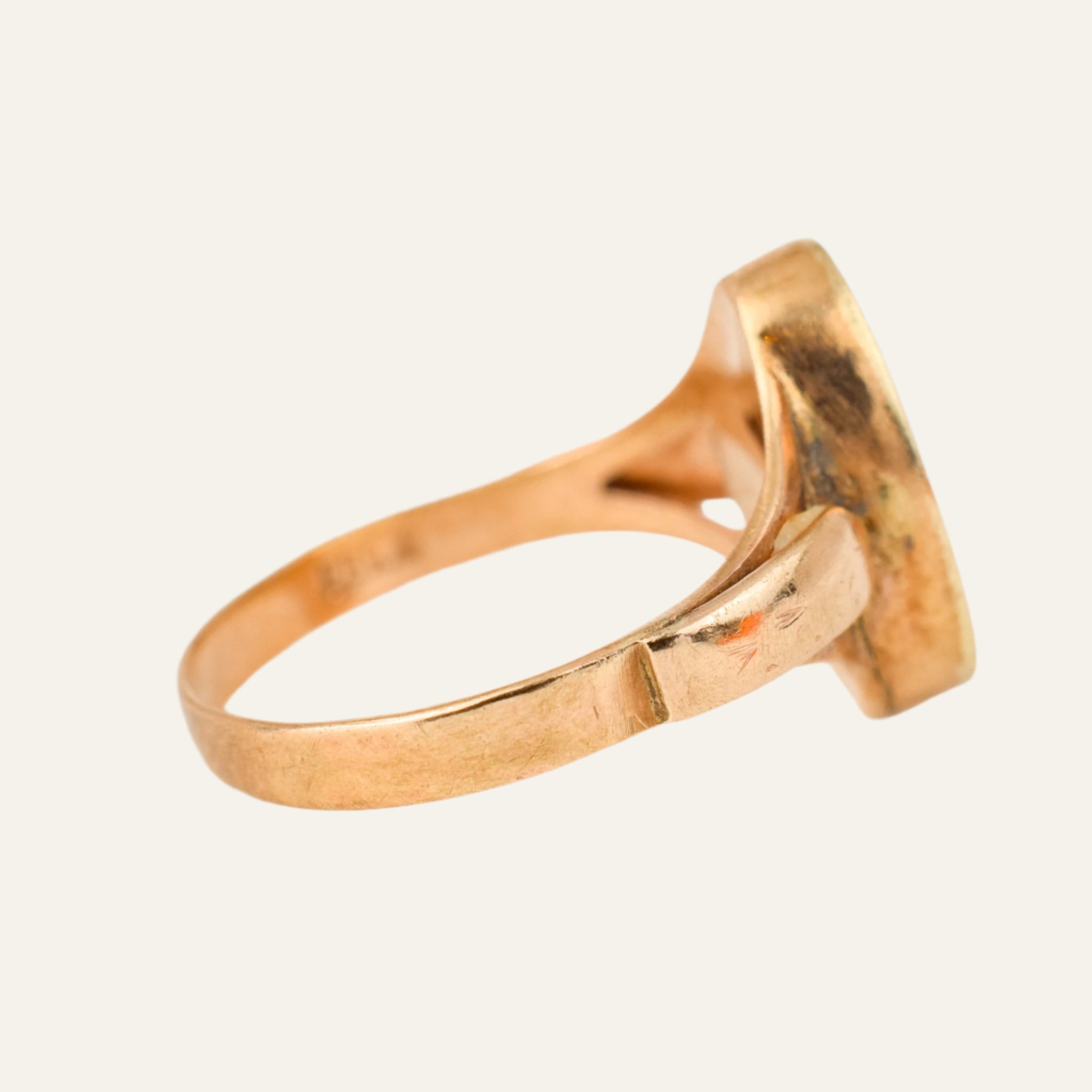 Blank Oval Signet Ring