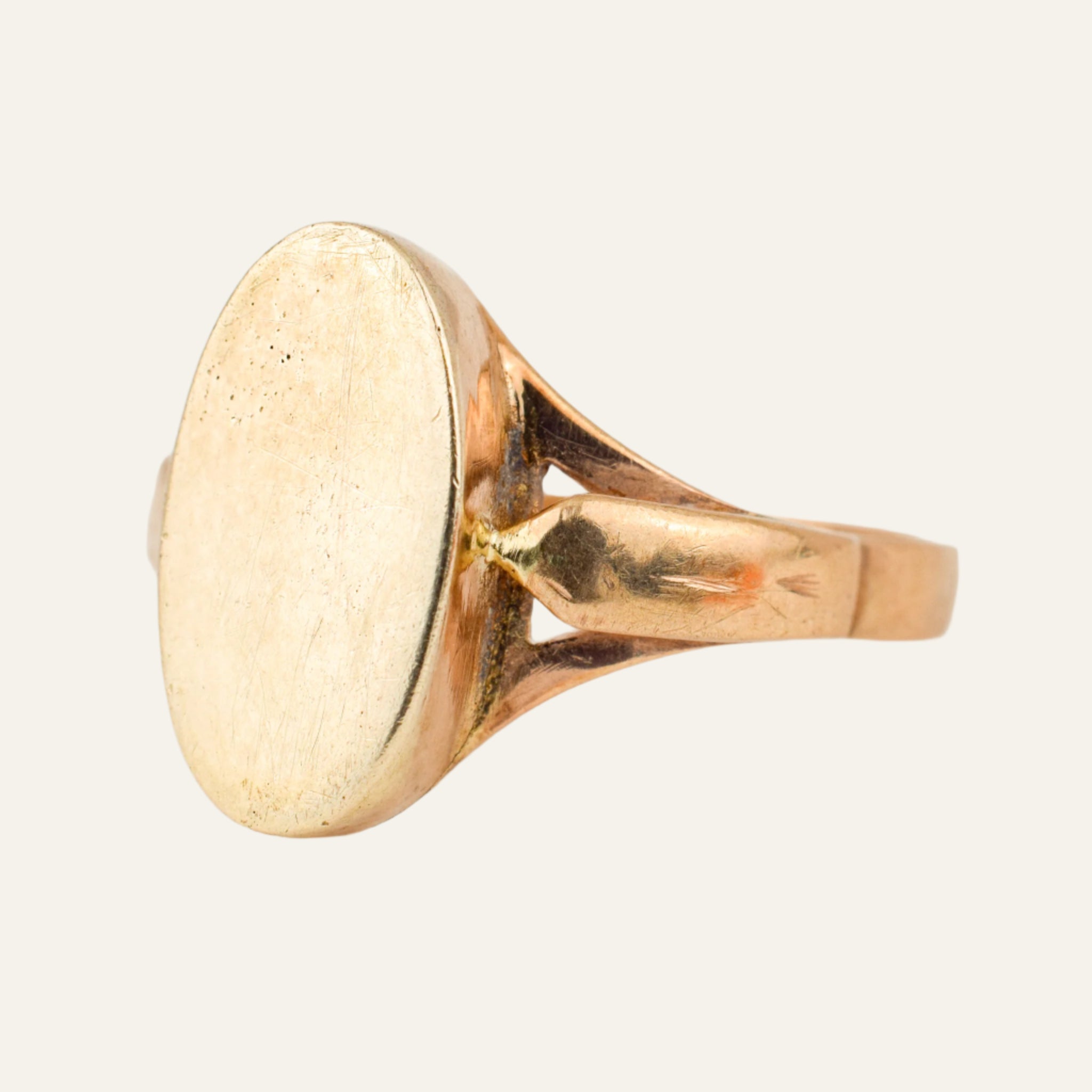 Blank Oval Signet Ring