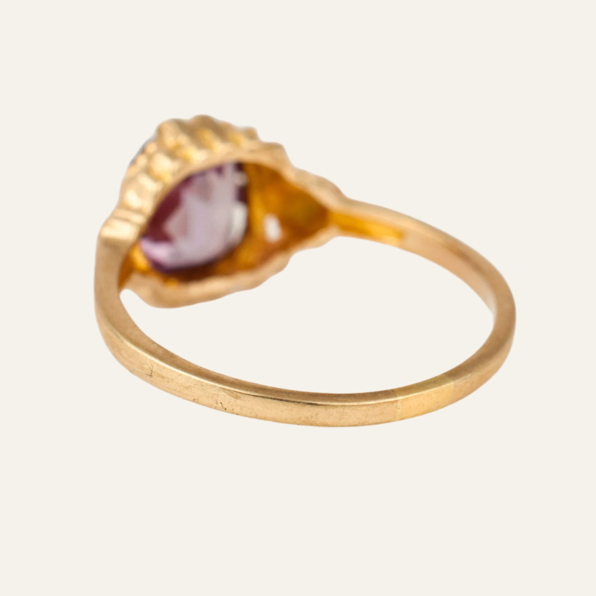 Synthetic Alexandrite Solitaire Ring