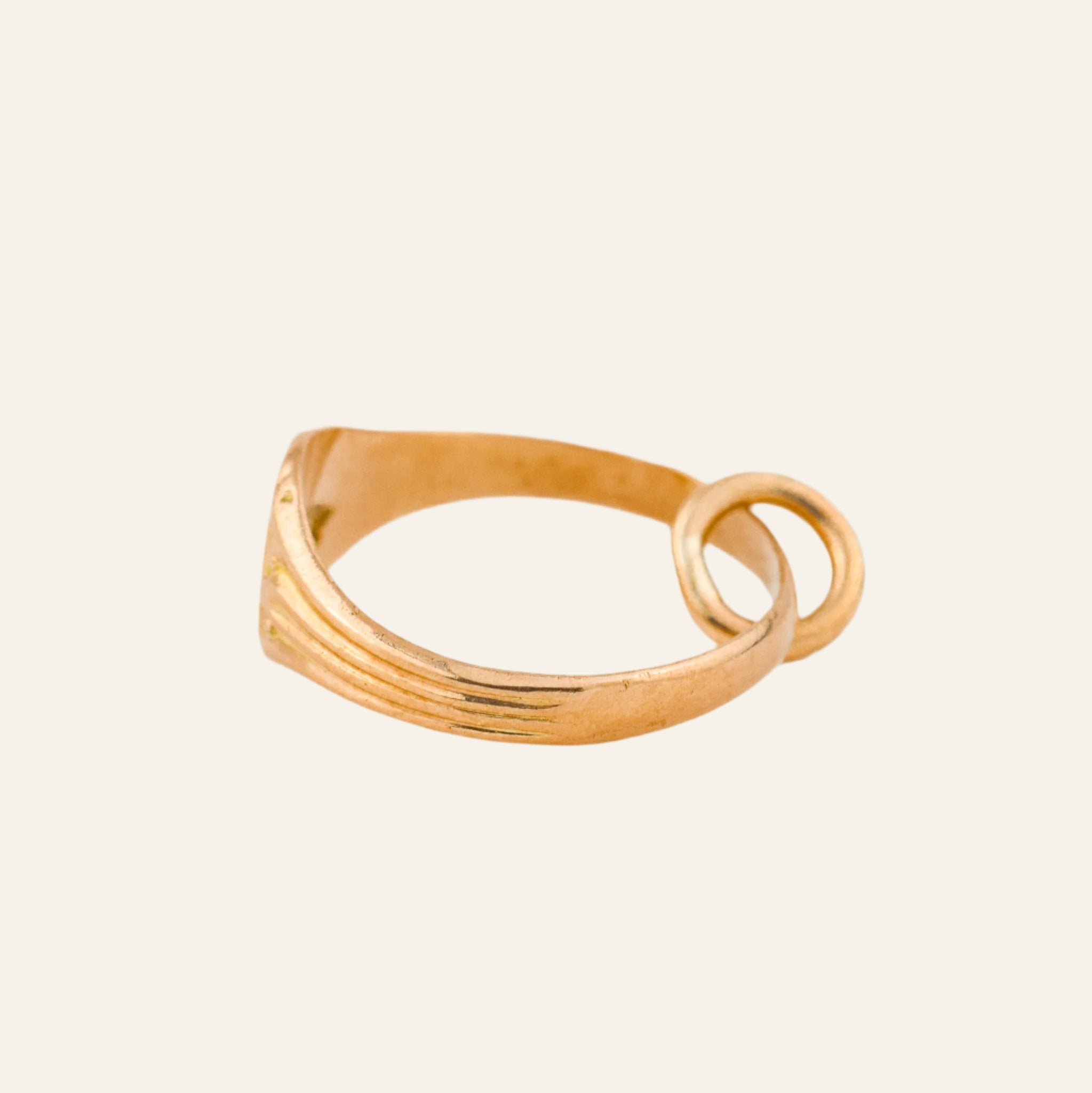 vintage 'M' Signet Ring Charm