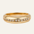 Subtle Domed Diamond Band