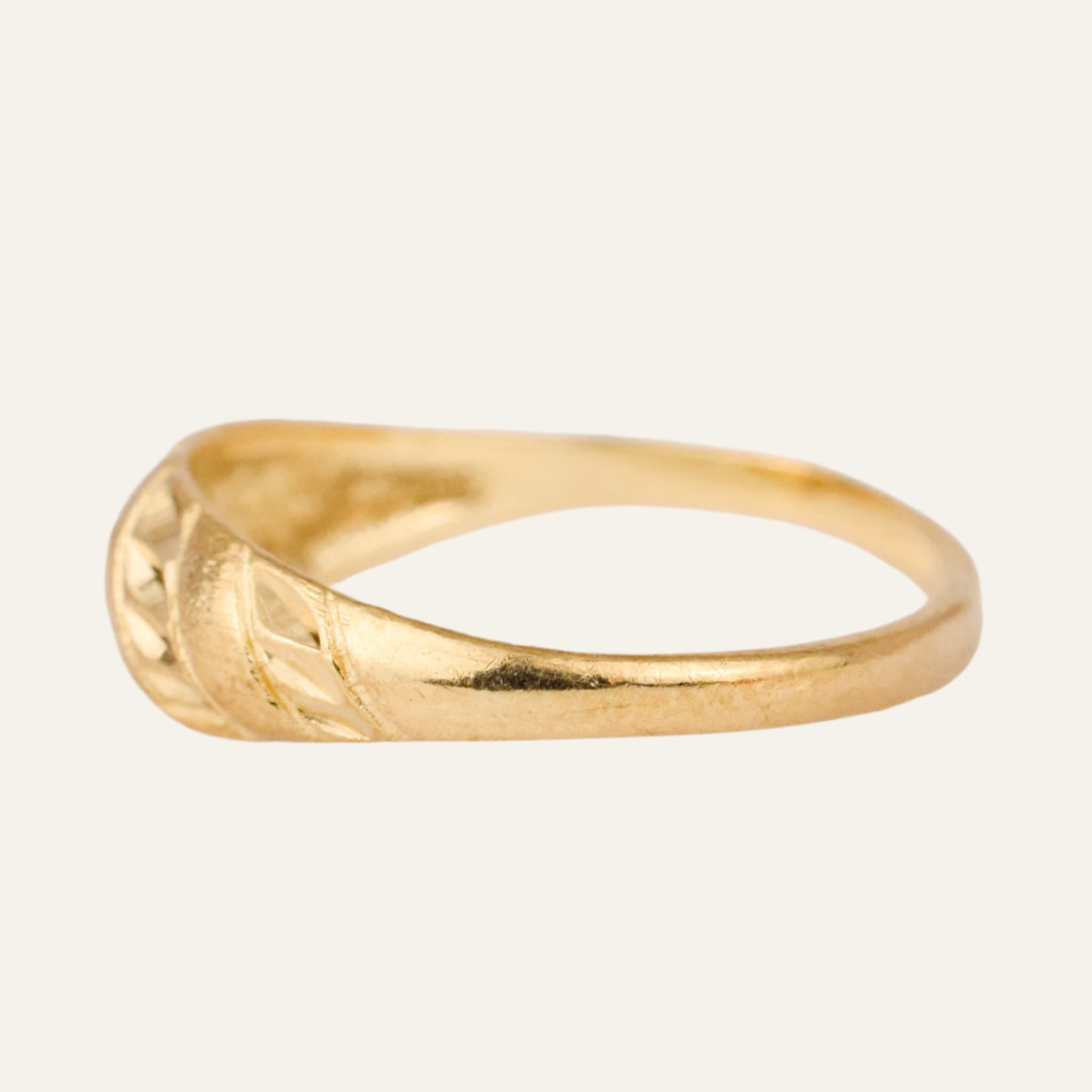 Diamond Cut Domed Ring