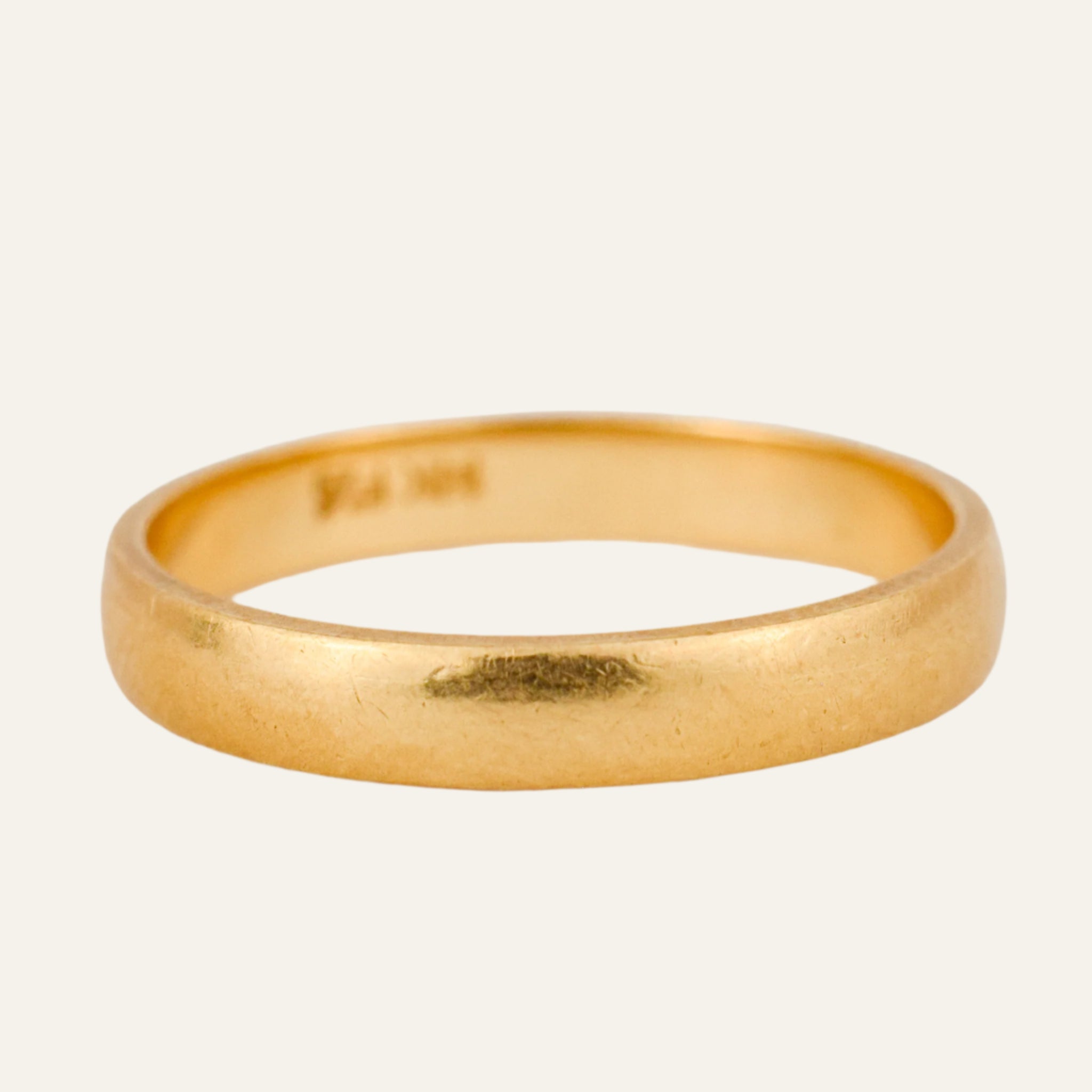 2.8 mm Brushed Gold Band