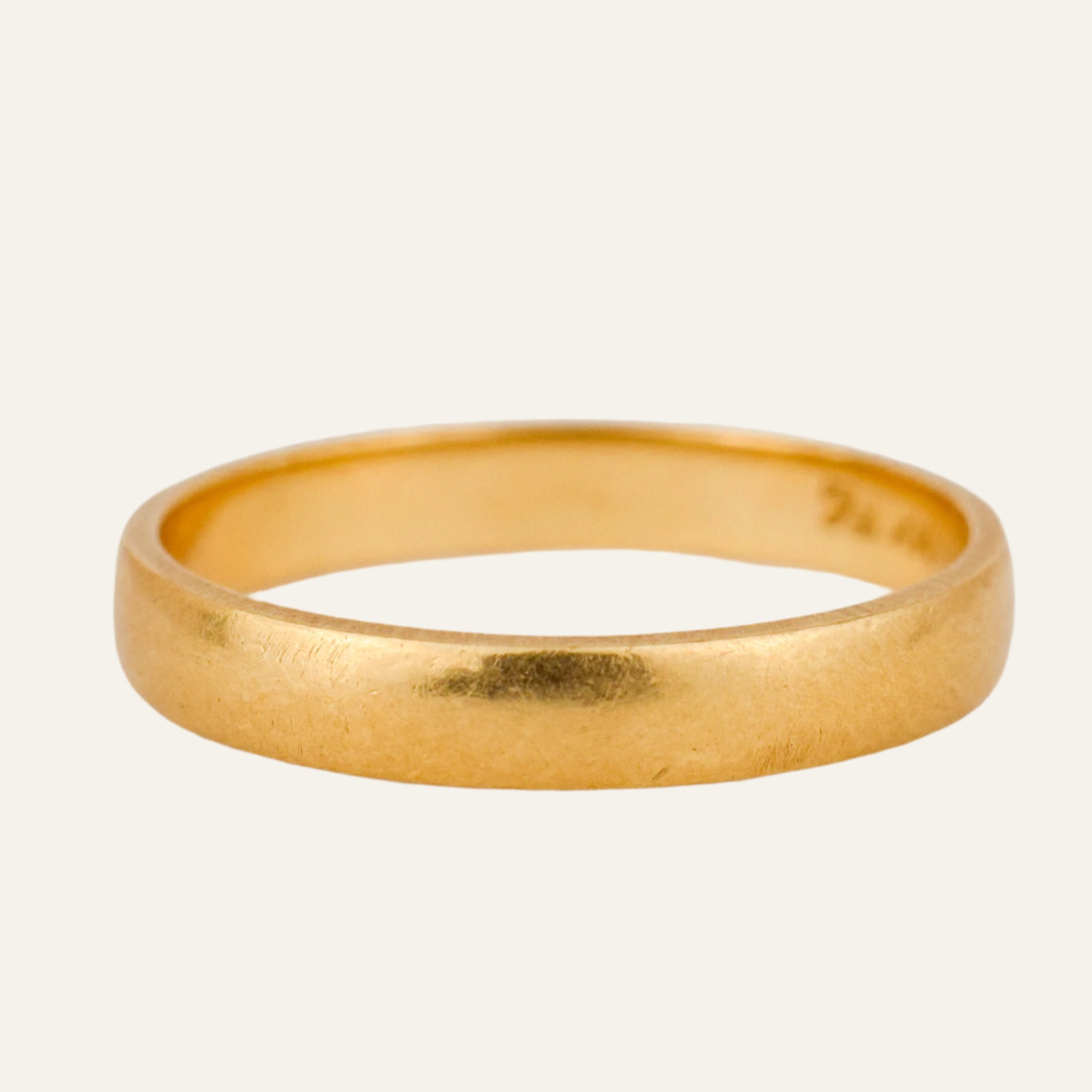 2.8 mm Brushed Gold Band