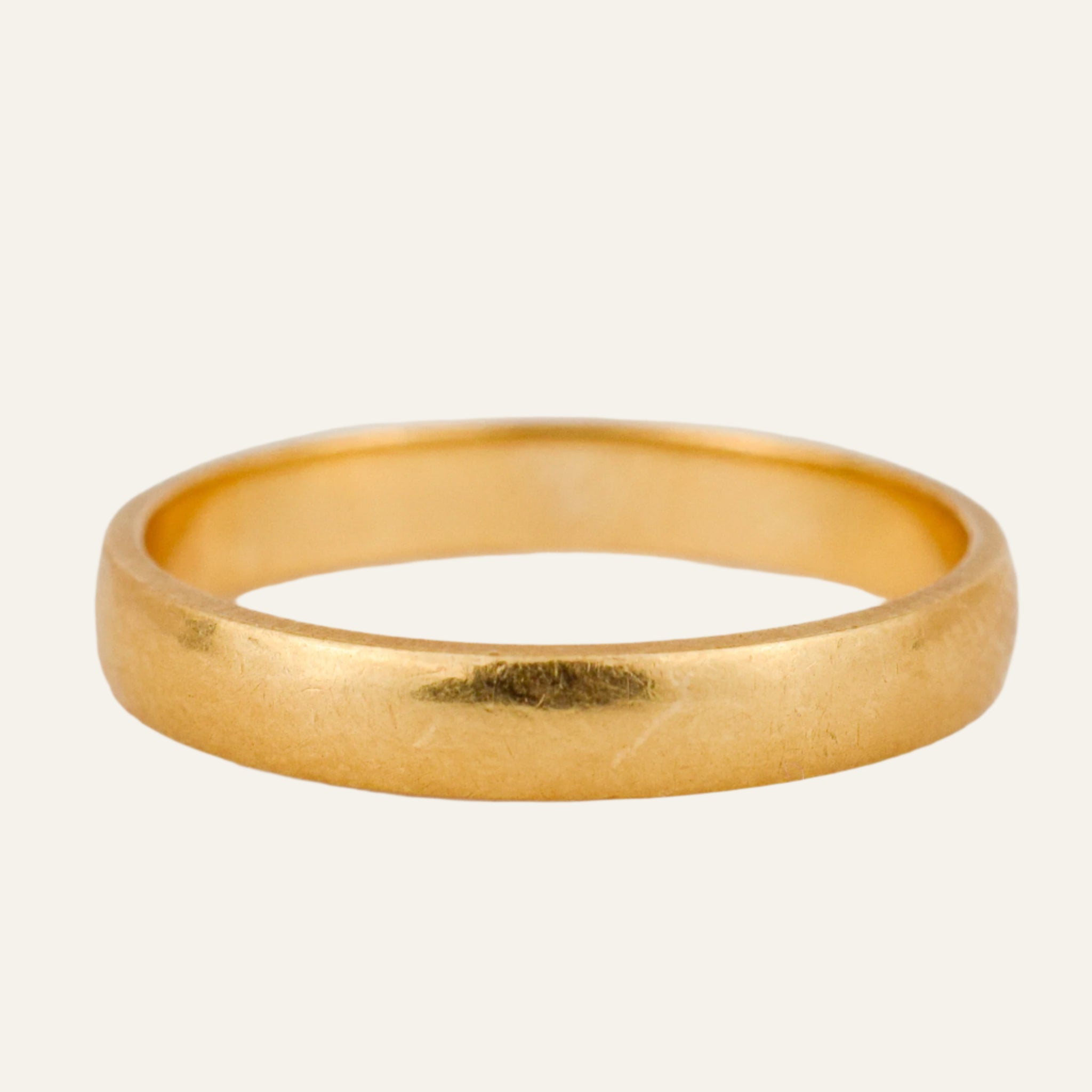 2.8 mm Brushed Gold Band