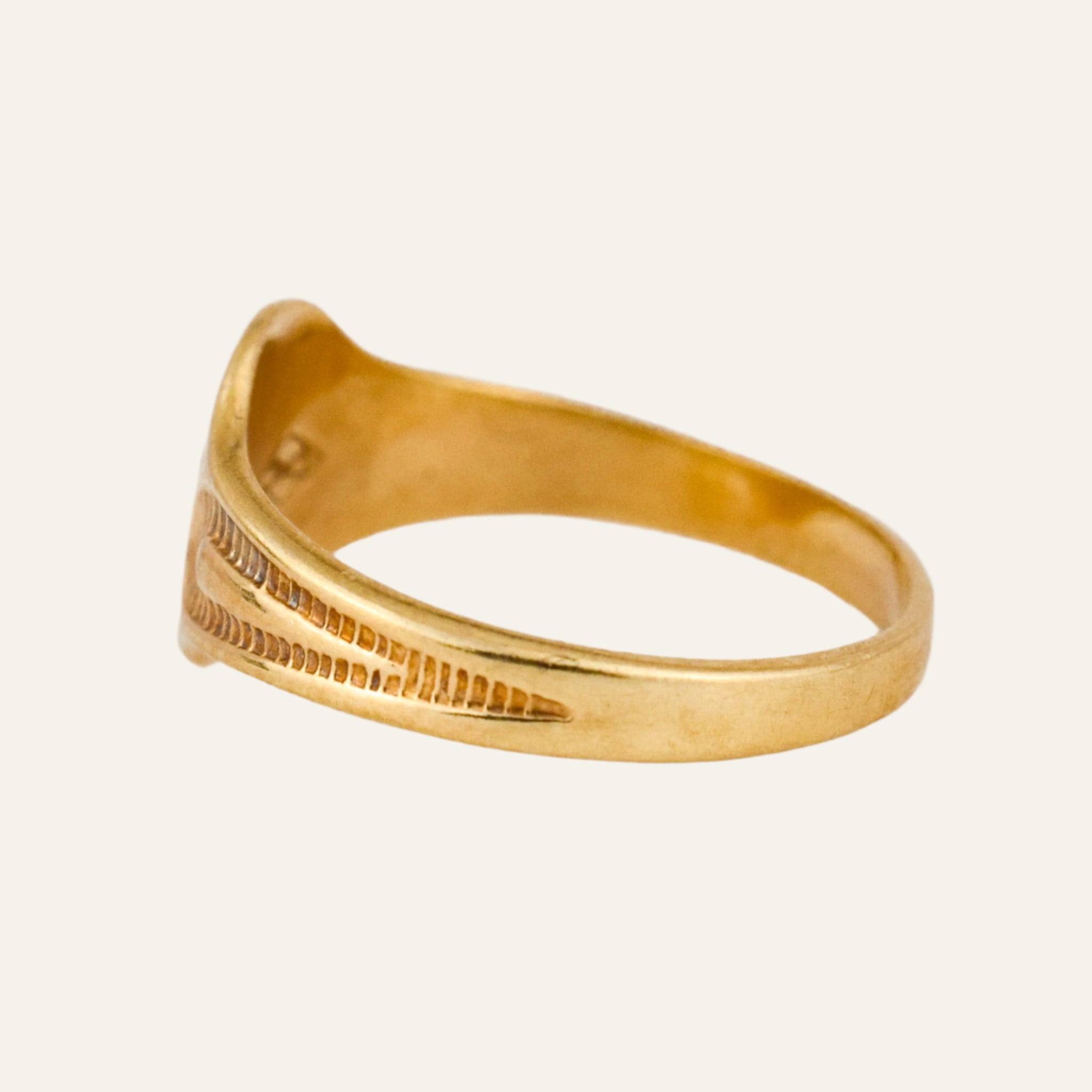 Oval 'M' Signet Ring