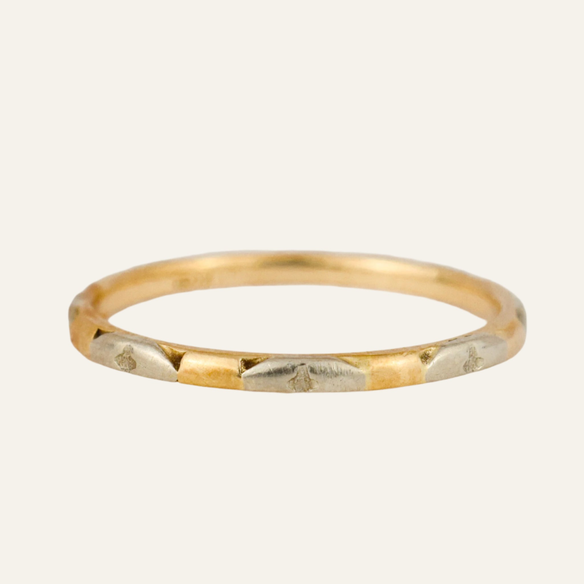 Dainty Orange Blossom Gold Band