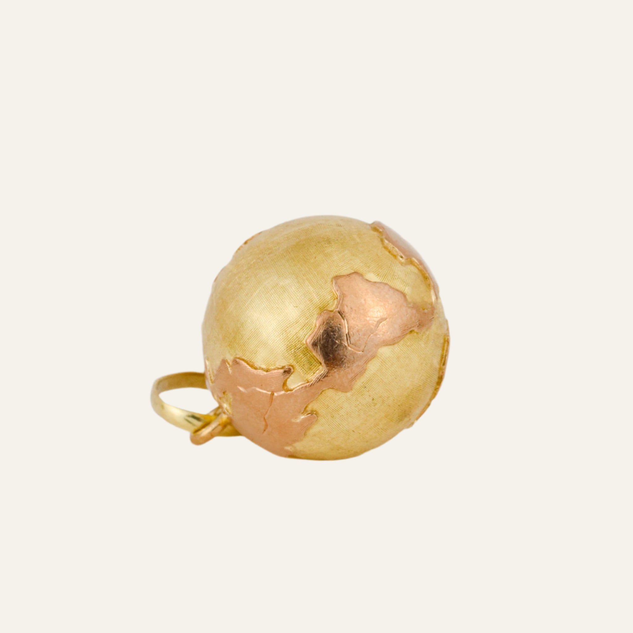 Two-Tone Gold Globe Pendant