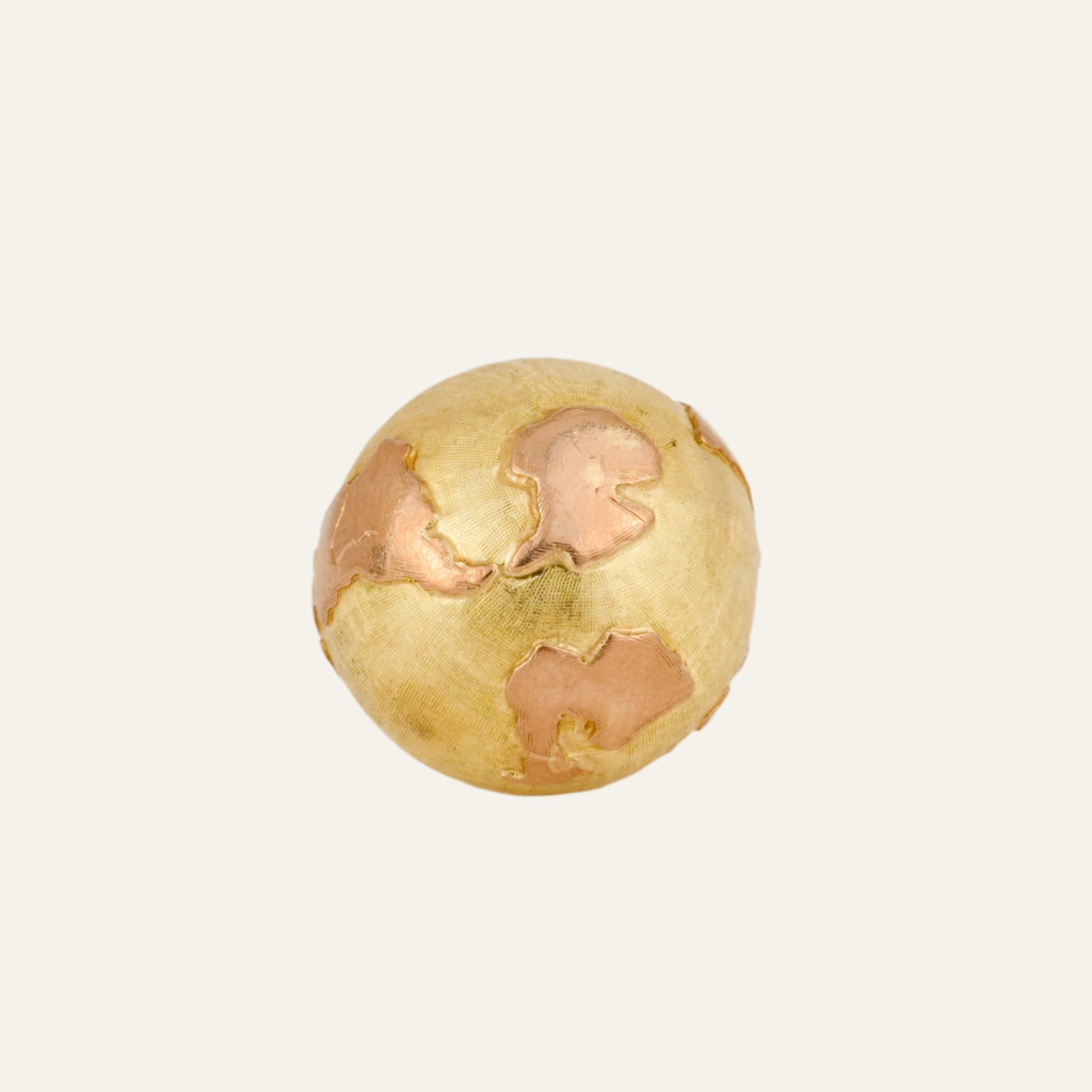 Two-Tone Gold Globe Pendant