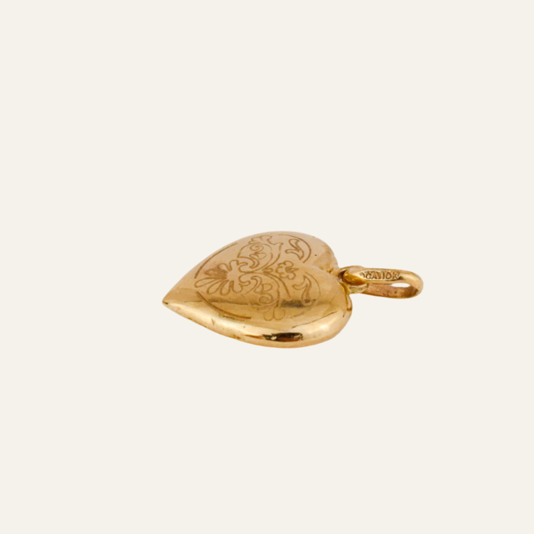 Heart Charm with Ornate Detail