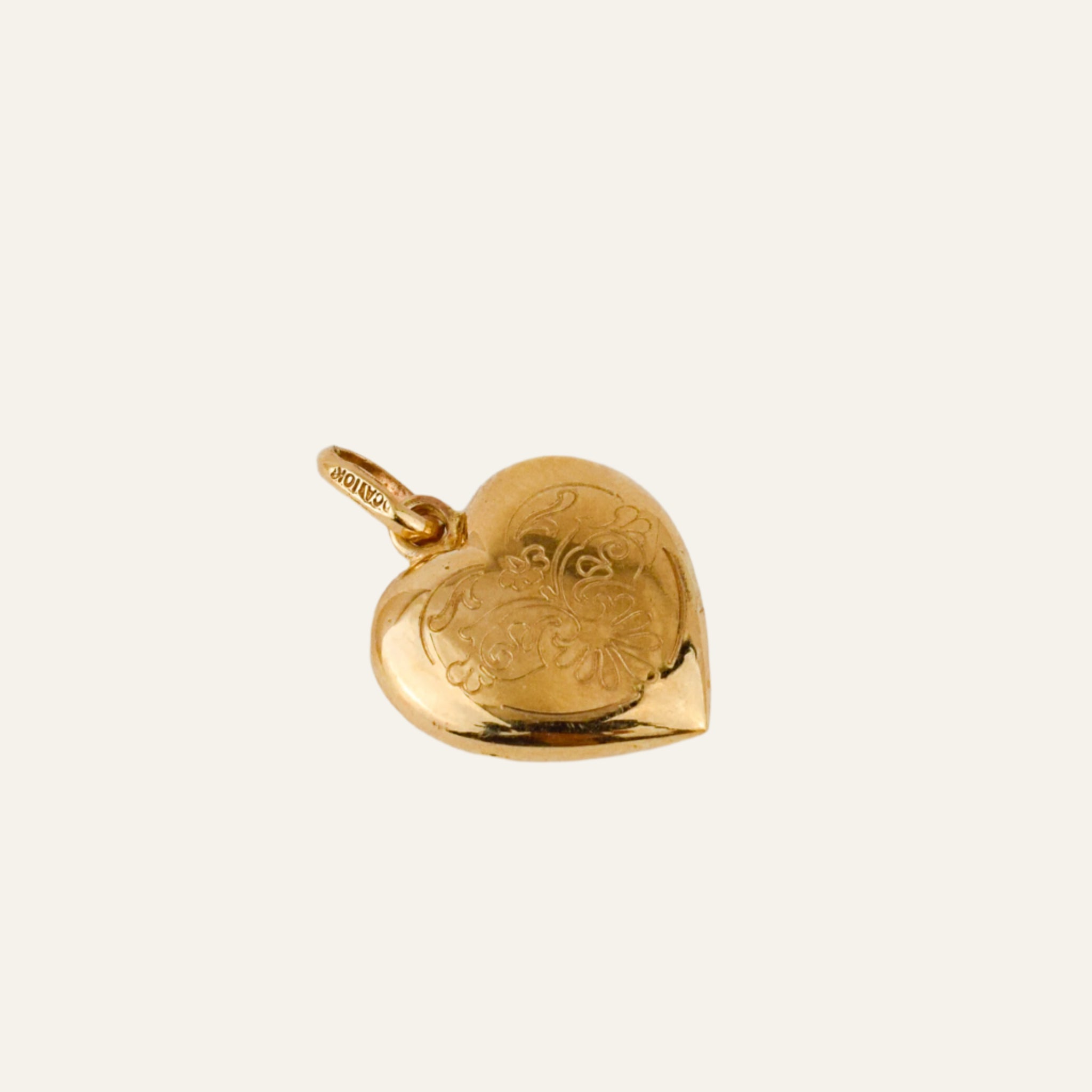 Heart Charm with Ornate Detail