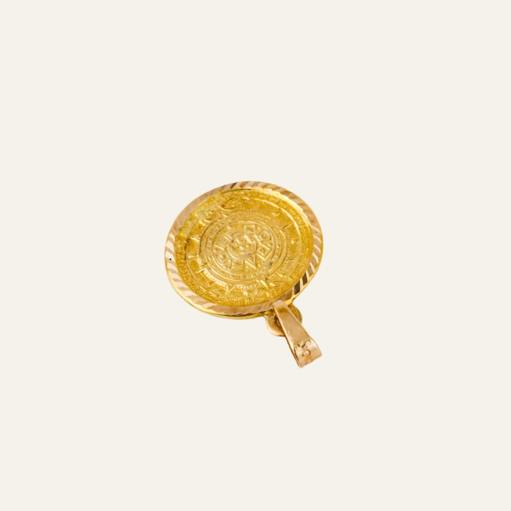 Aztec Sun Stone Medallion