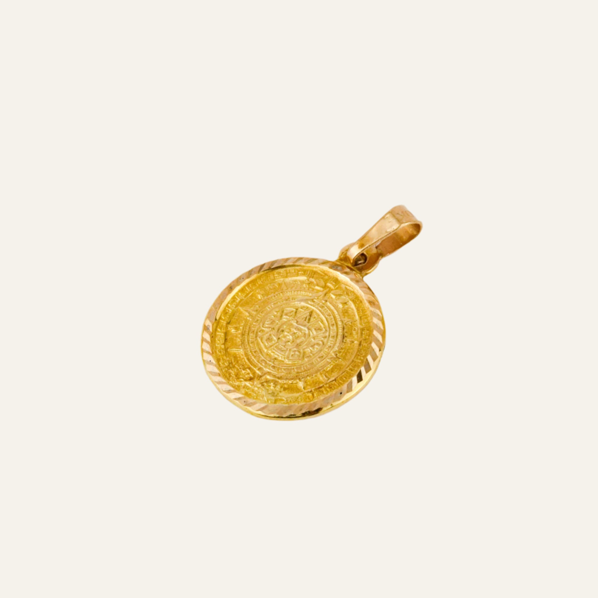 Aztec Sun Stone Medallion