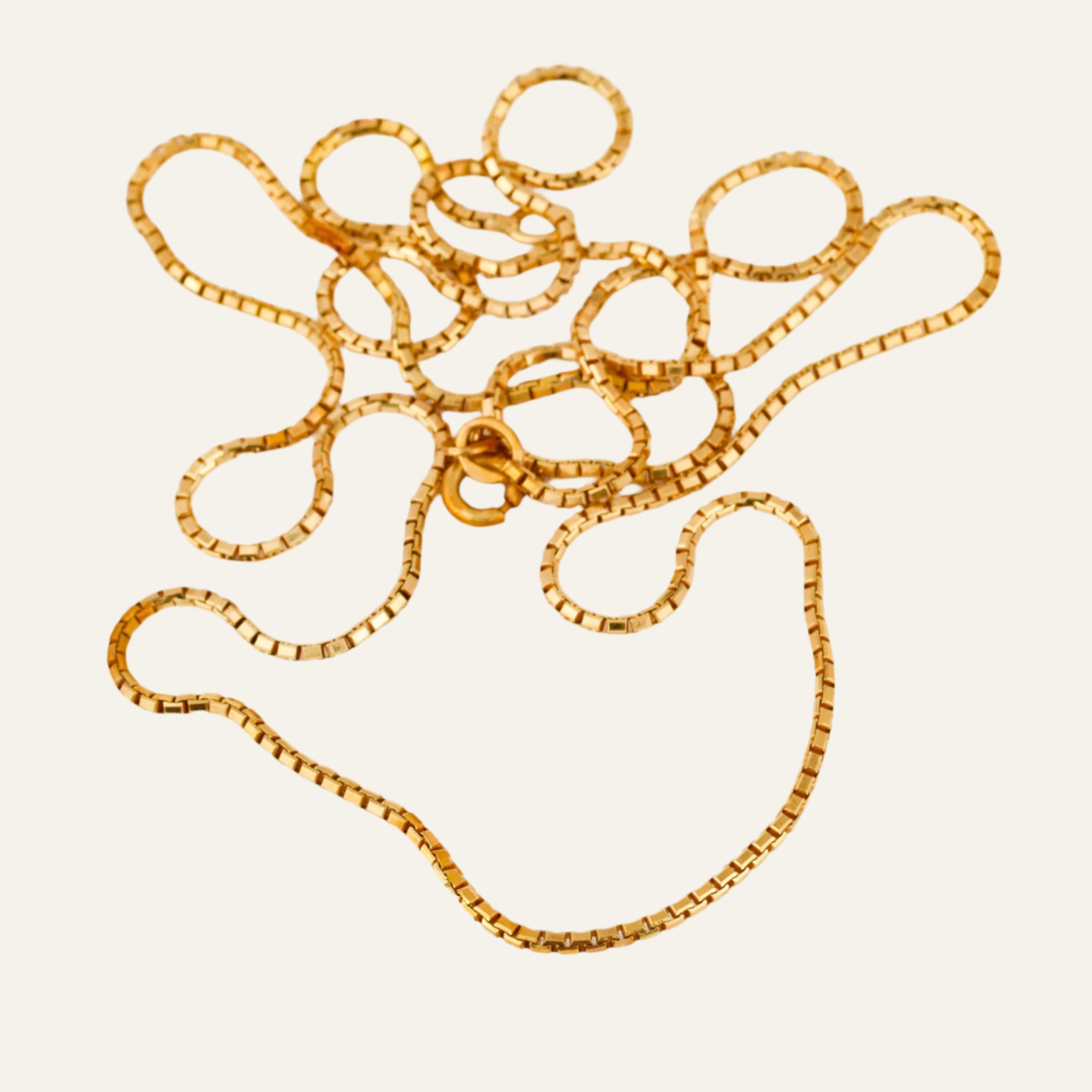 28" Sparkling Box Chain Necklace
