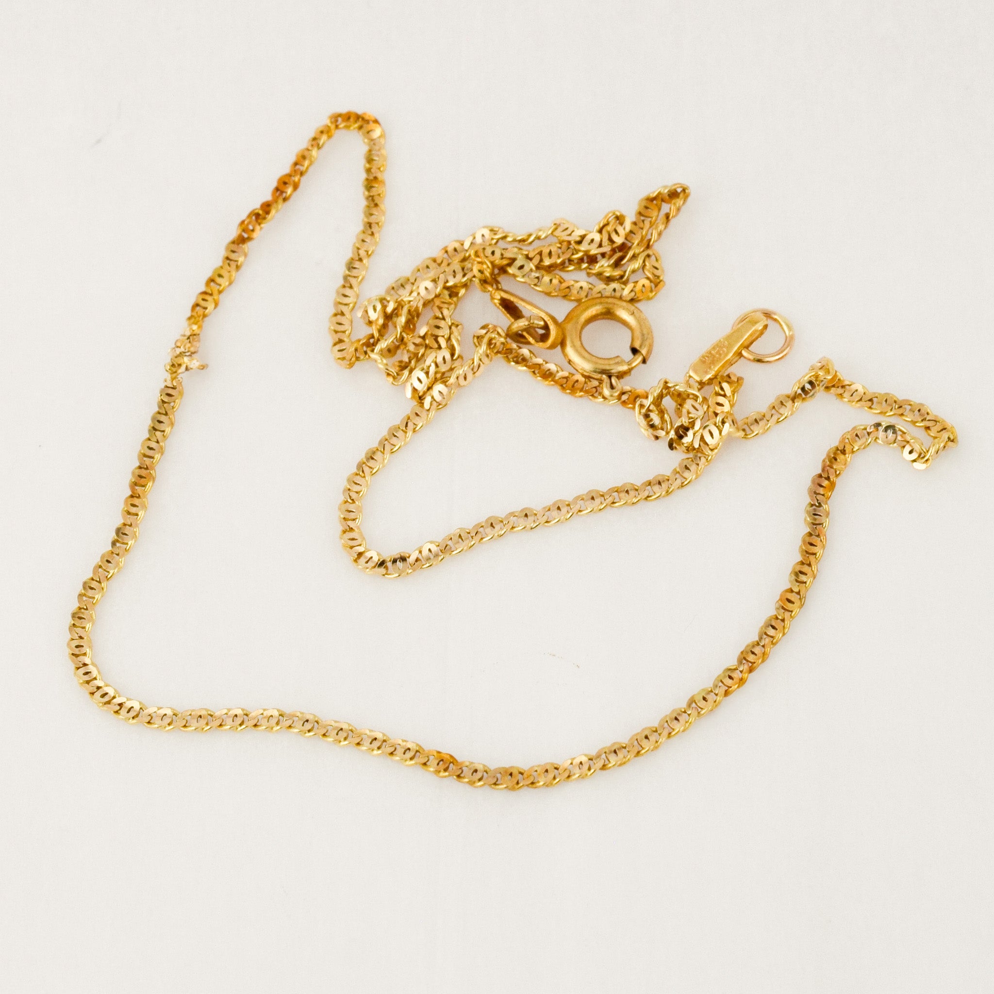 16.25" Sparking Dainty Chain Necklace