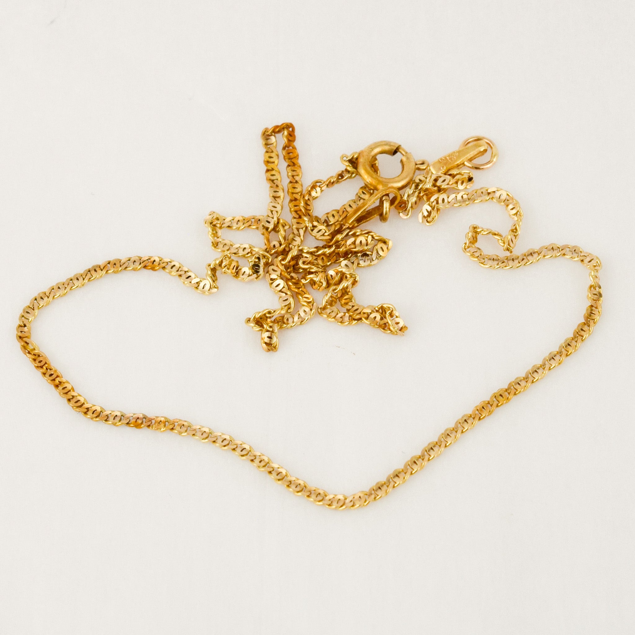 16.25" Sparking Dainty Chain Necklace