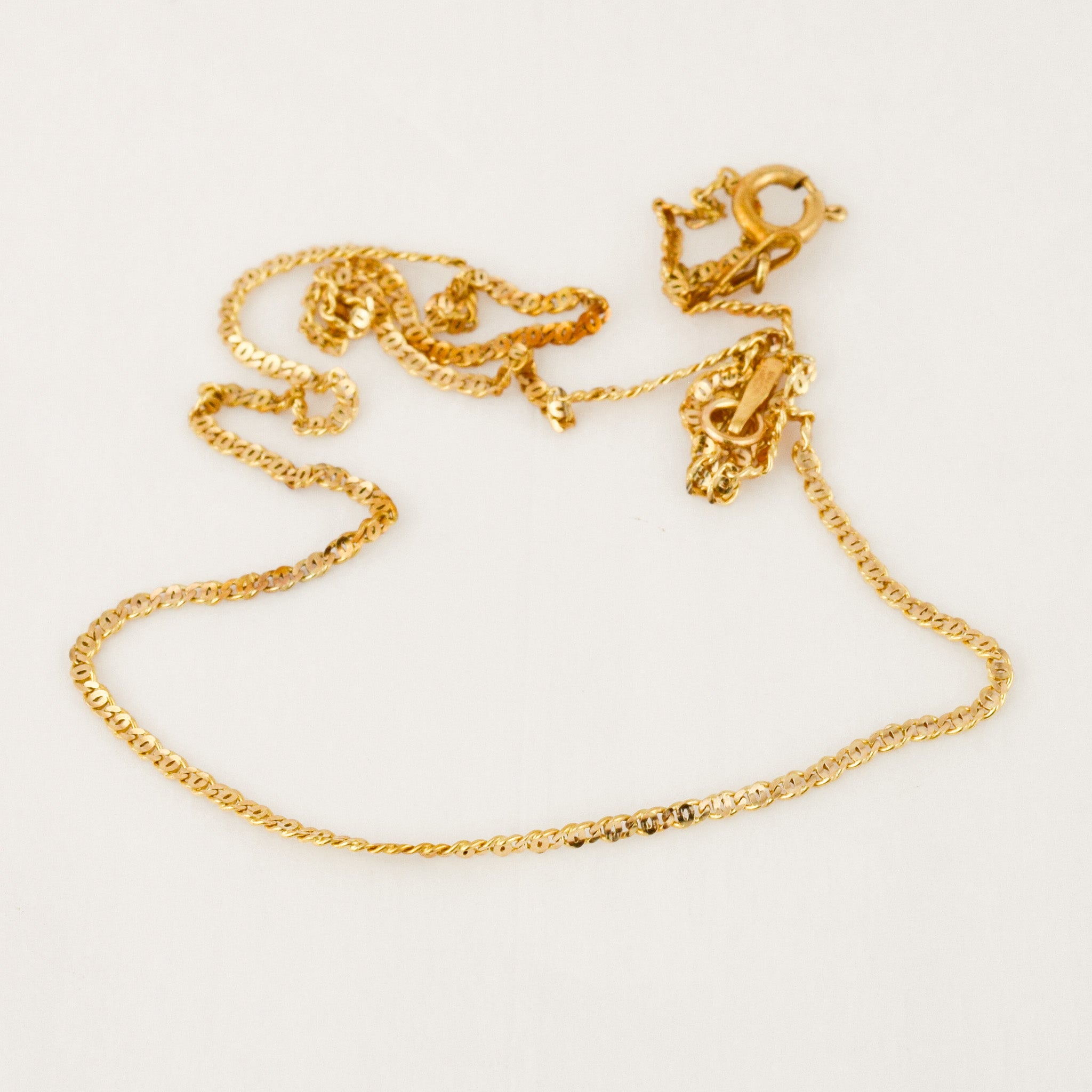 16.25" Sparking Dainty Chain Necklace