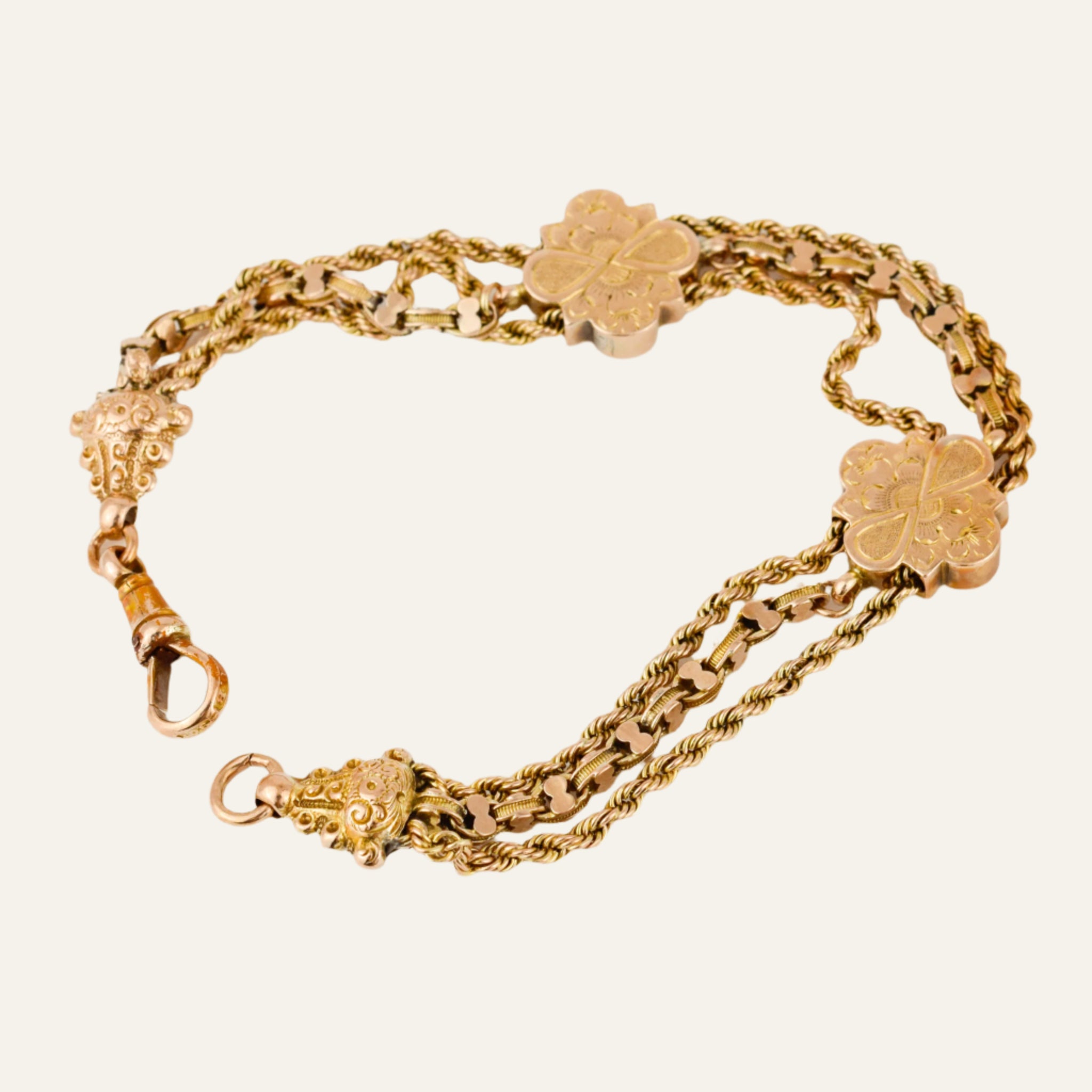 8" Antique Multi-Chain Gold Bracelet