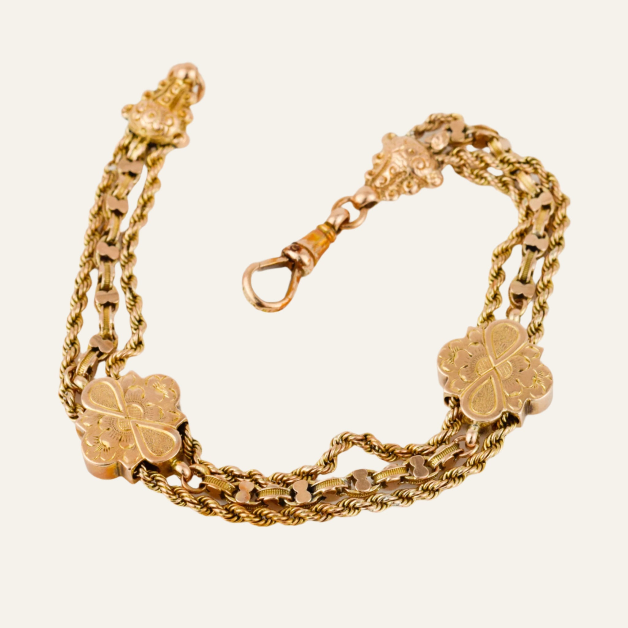 8" Antique Multi-Chain Gold Bracelet