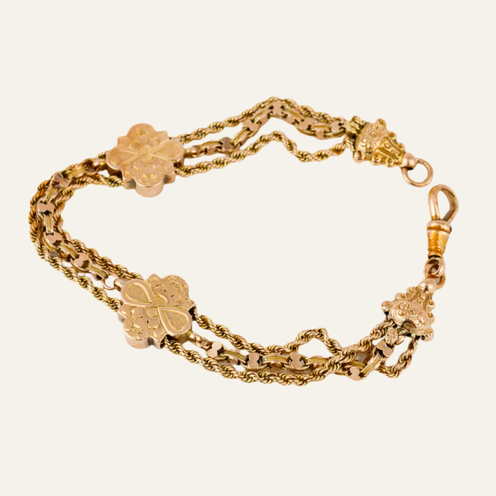 8" Antique Multi-Chain Gold Bracelet
