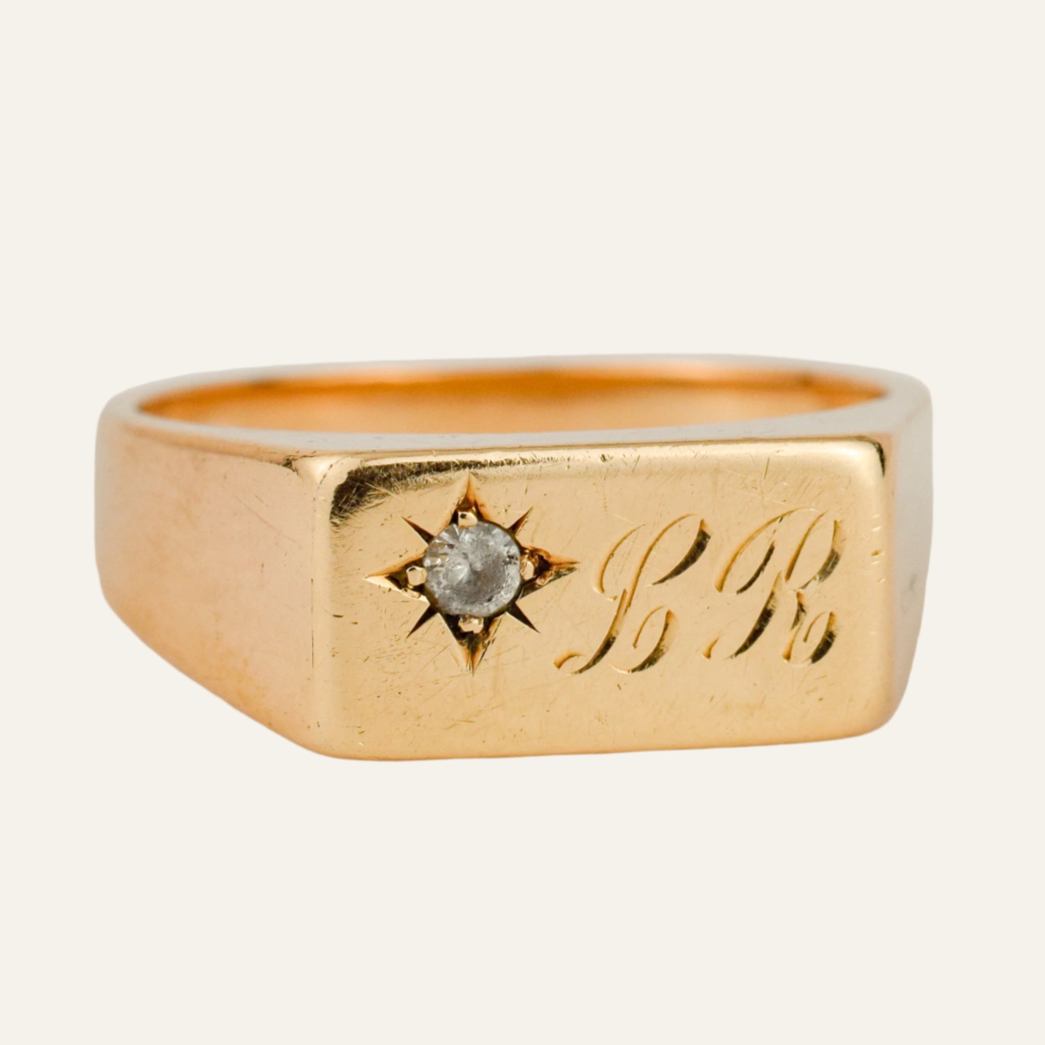 'LR' Signet Ring
