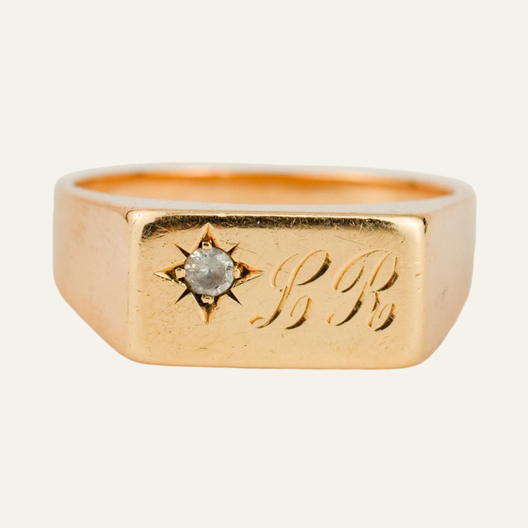 'LR' Signet Ring