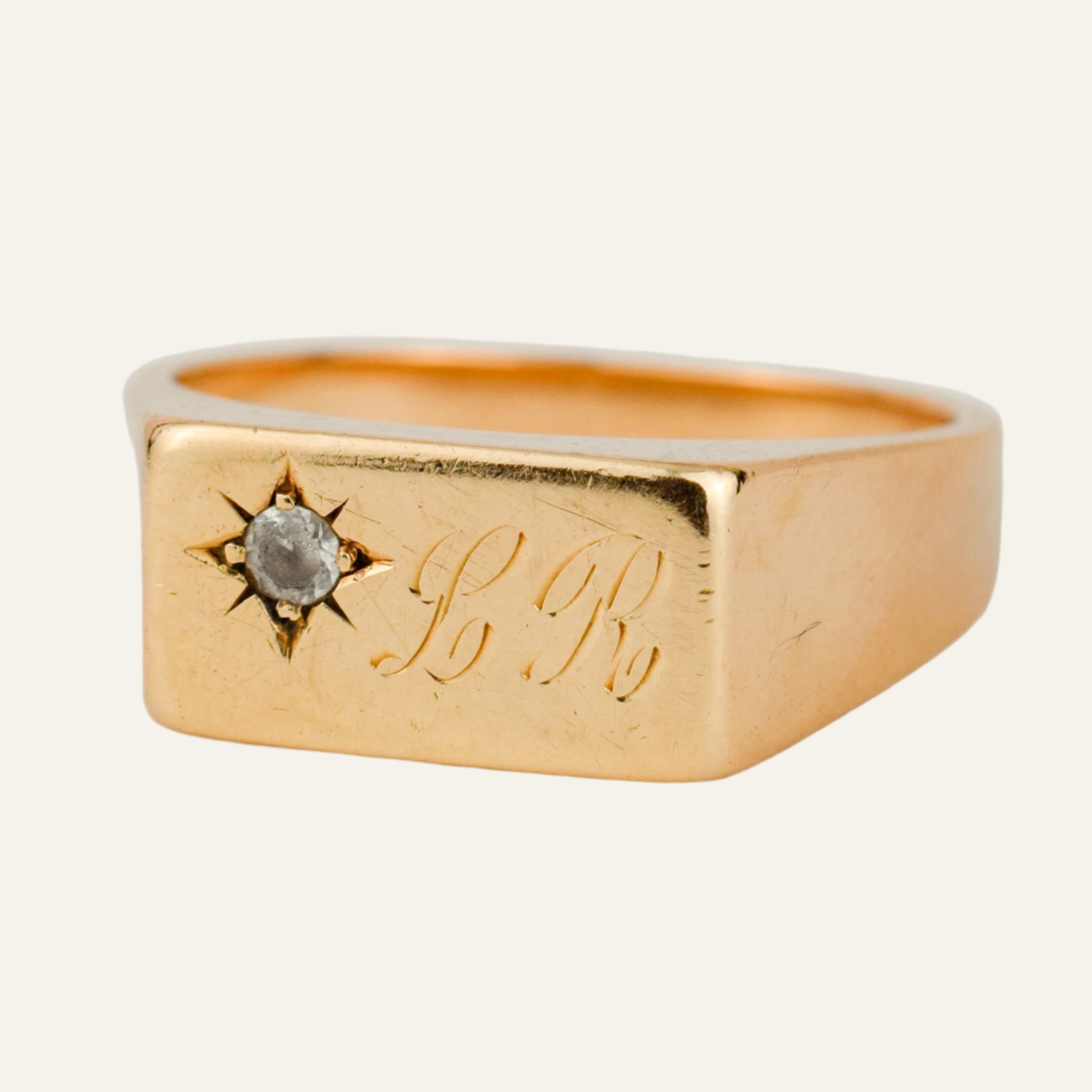 'LR' Signet Ring